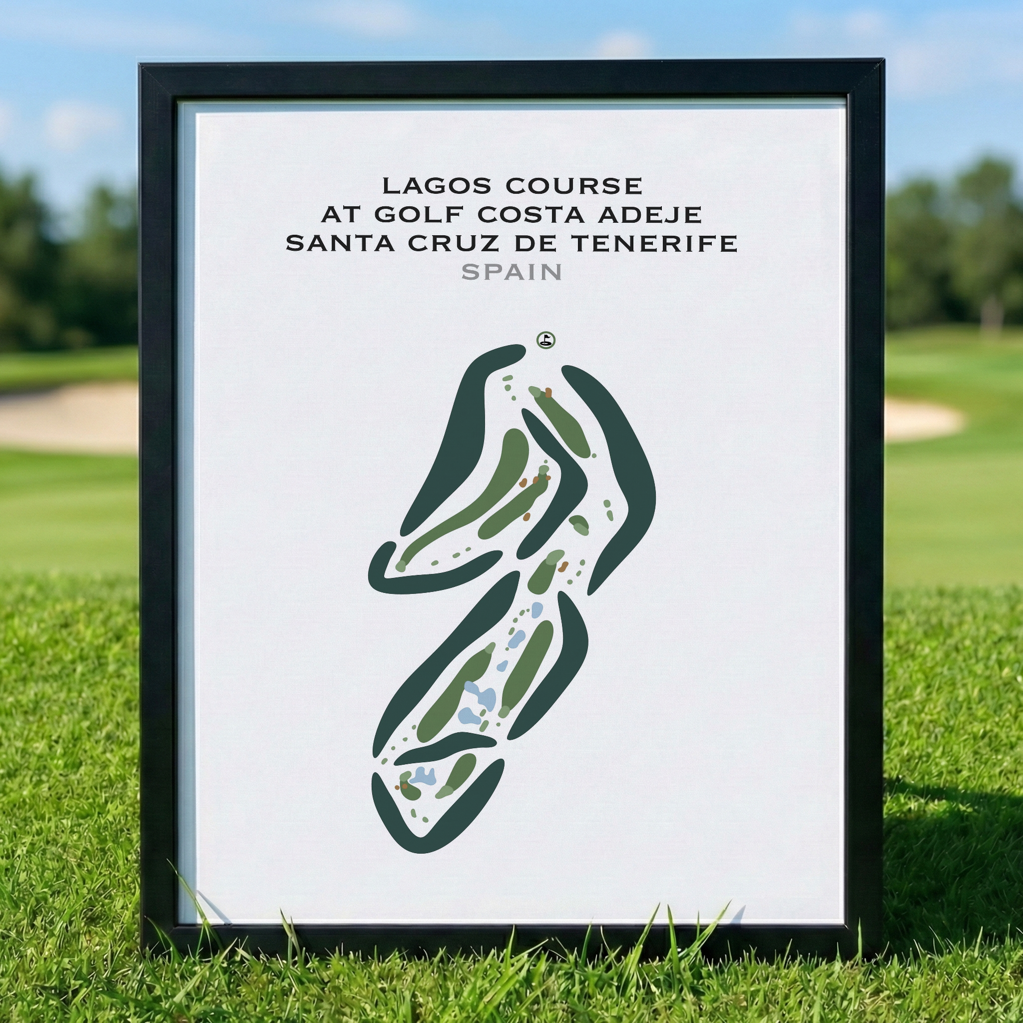 Lagos Course at Golf Costa Adeje Santa Cruz de Tenerife, Spain - Printed Golf Courses