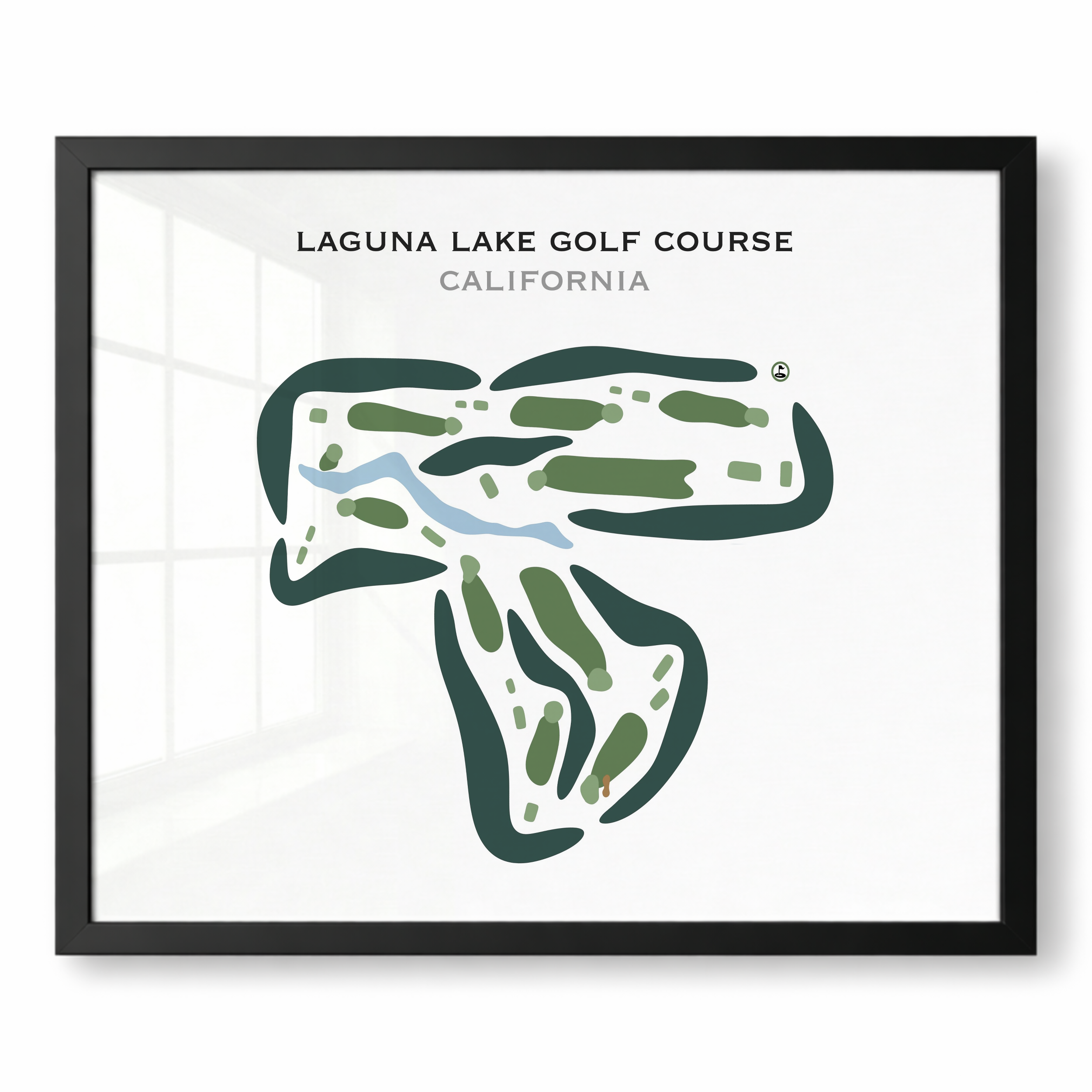 Laguna Lake Golf Course, California - Printed Golf Courses