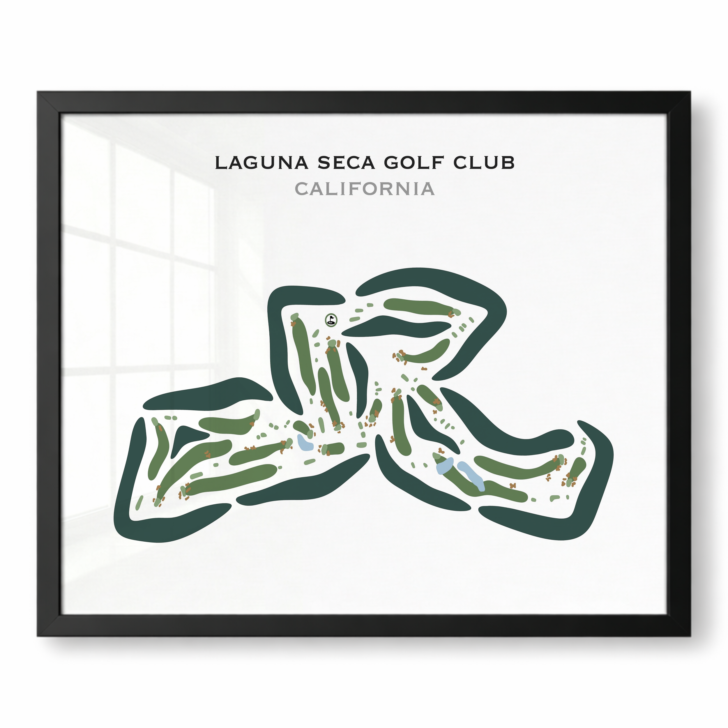 Laguna Seca Golf Club, California - Printed Golf Courses