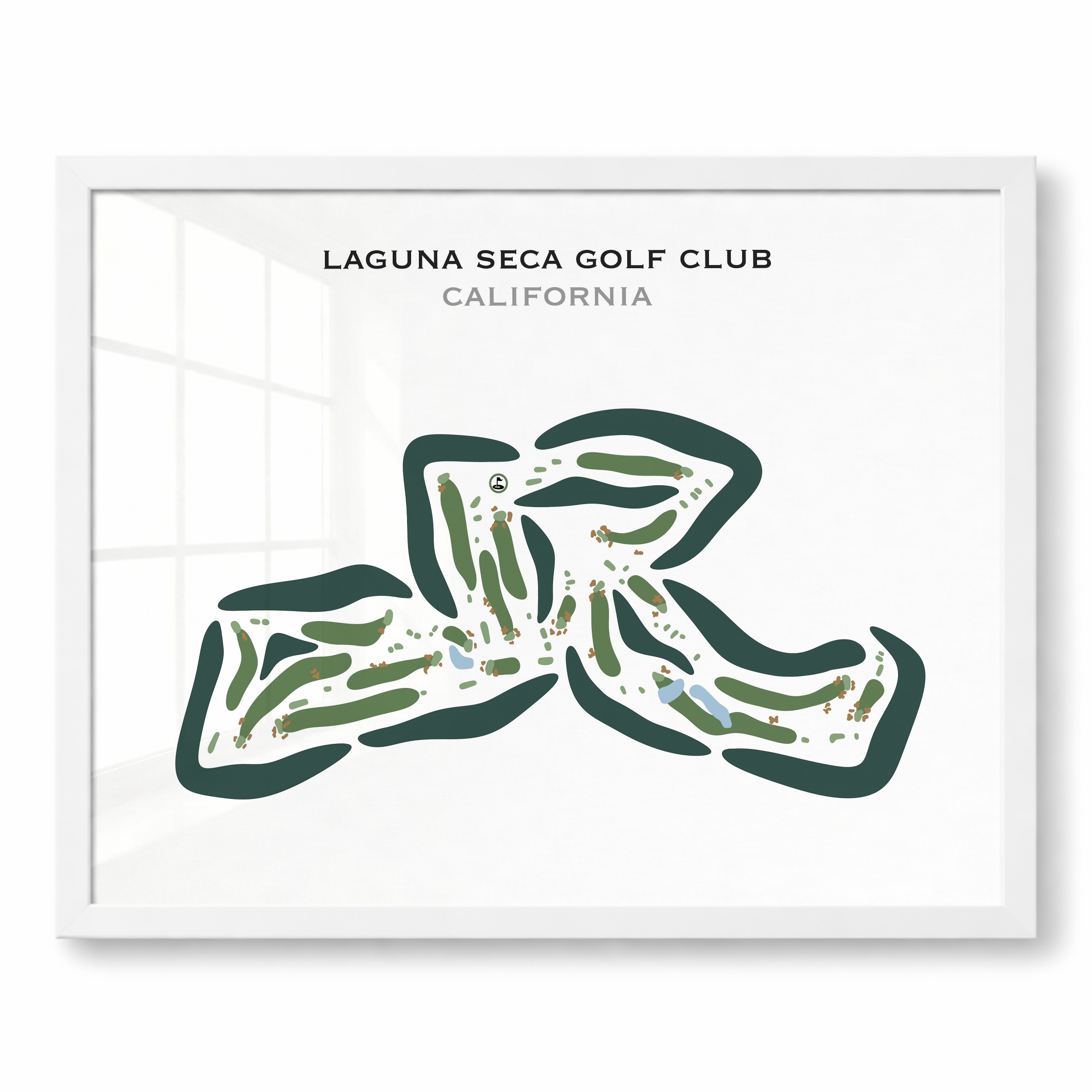 Laguna Seca Golf Club, California - Printed Golf Courses