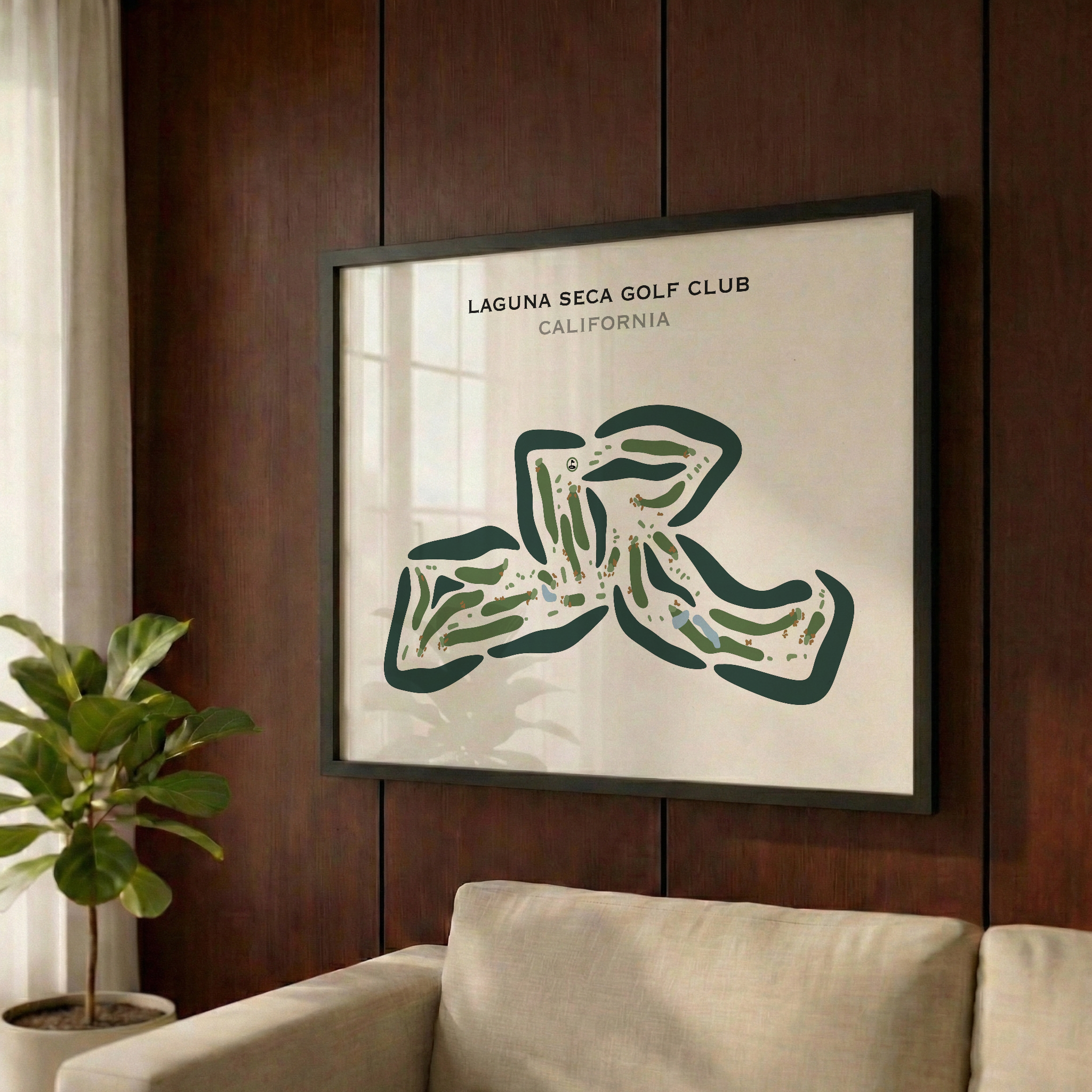 Laguna Seca Golf Club, California - Printed Golf Courses