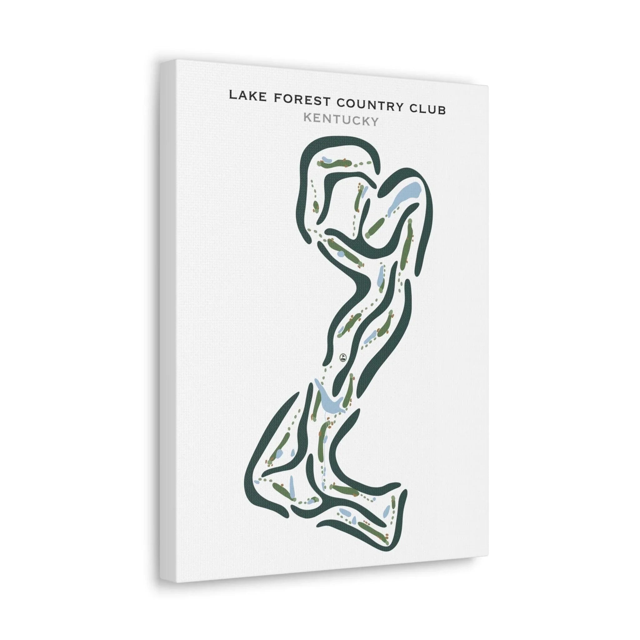 Lake Forest Country Club, Kentucky - Printed Golf Courses