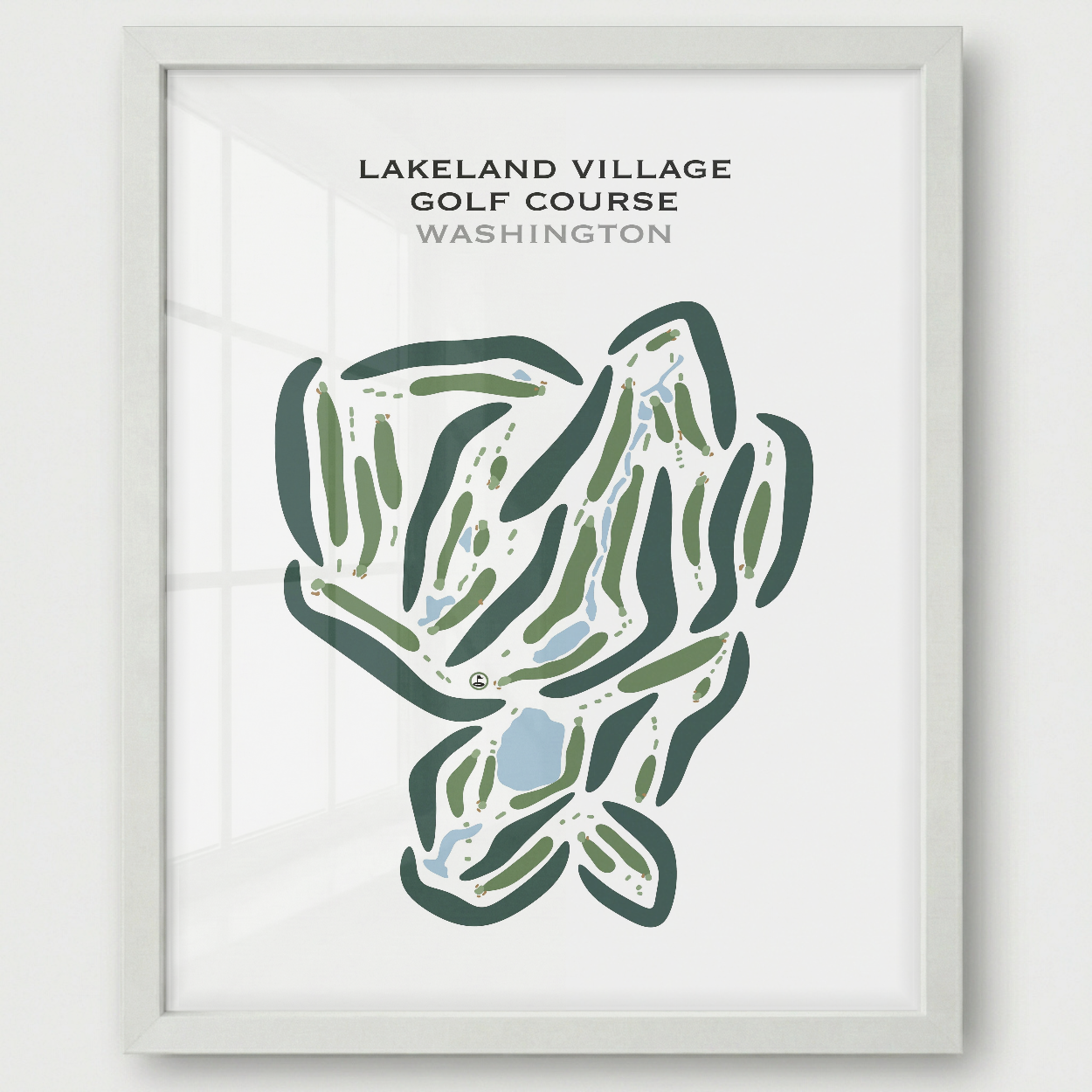 Lakeland Village Golf Course, Washington - Printed Golf Courses