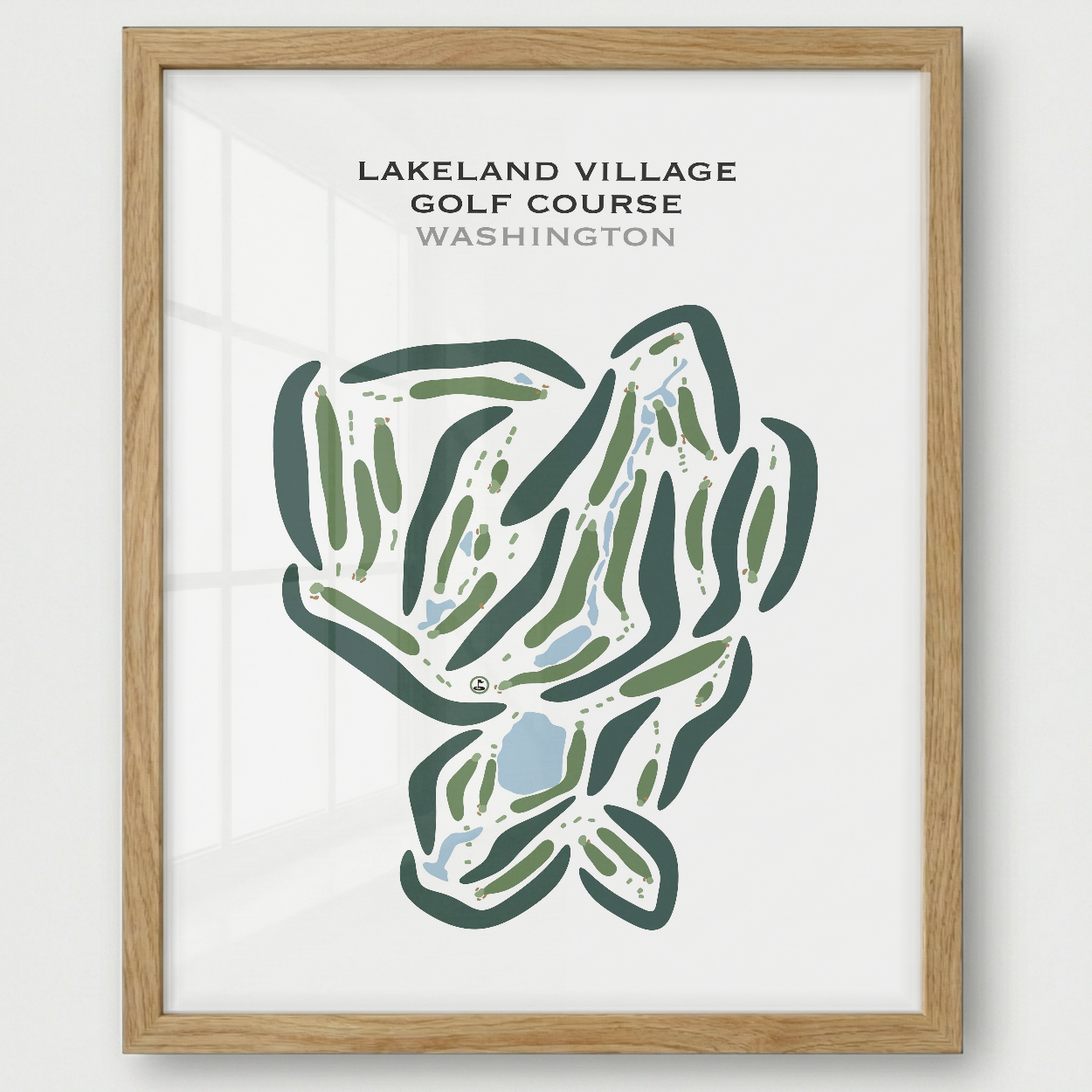 Lakeland Village Golf Course, Washington - Printed Golf Courses