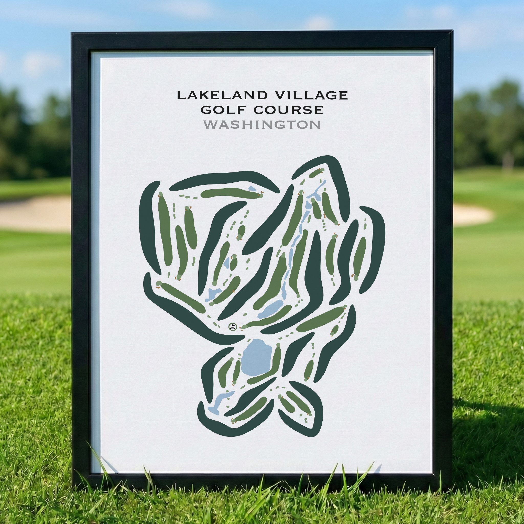 Lakeland Village Golf Course, Washington - Printed Golf Courses
