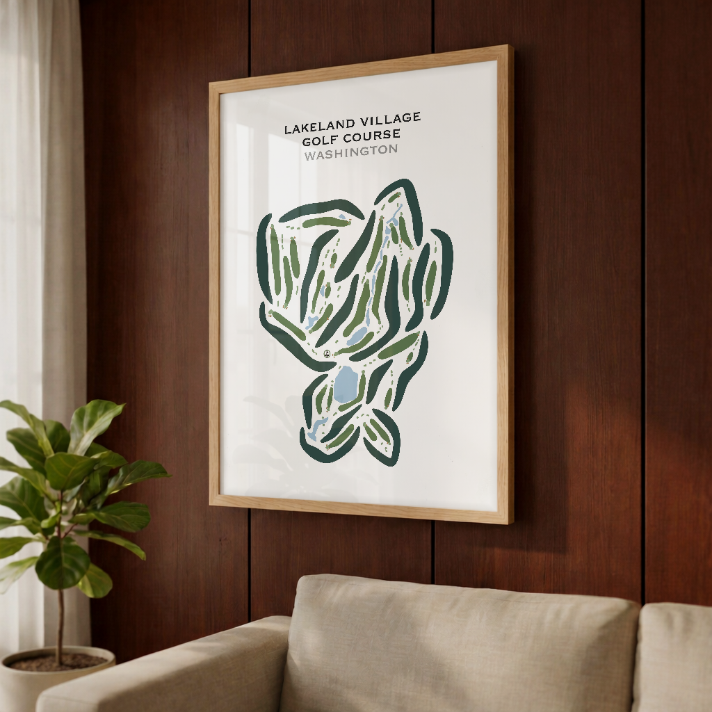 Lakeland Village Golf Course, Washington - Printed Golf Courses