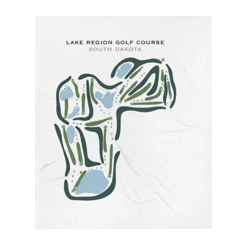 Lake Region Golf Course, South Dakota - Printed Golf Courses