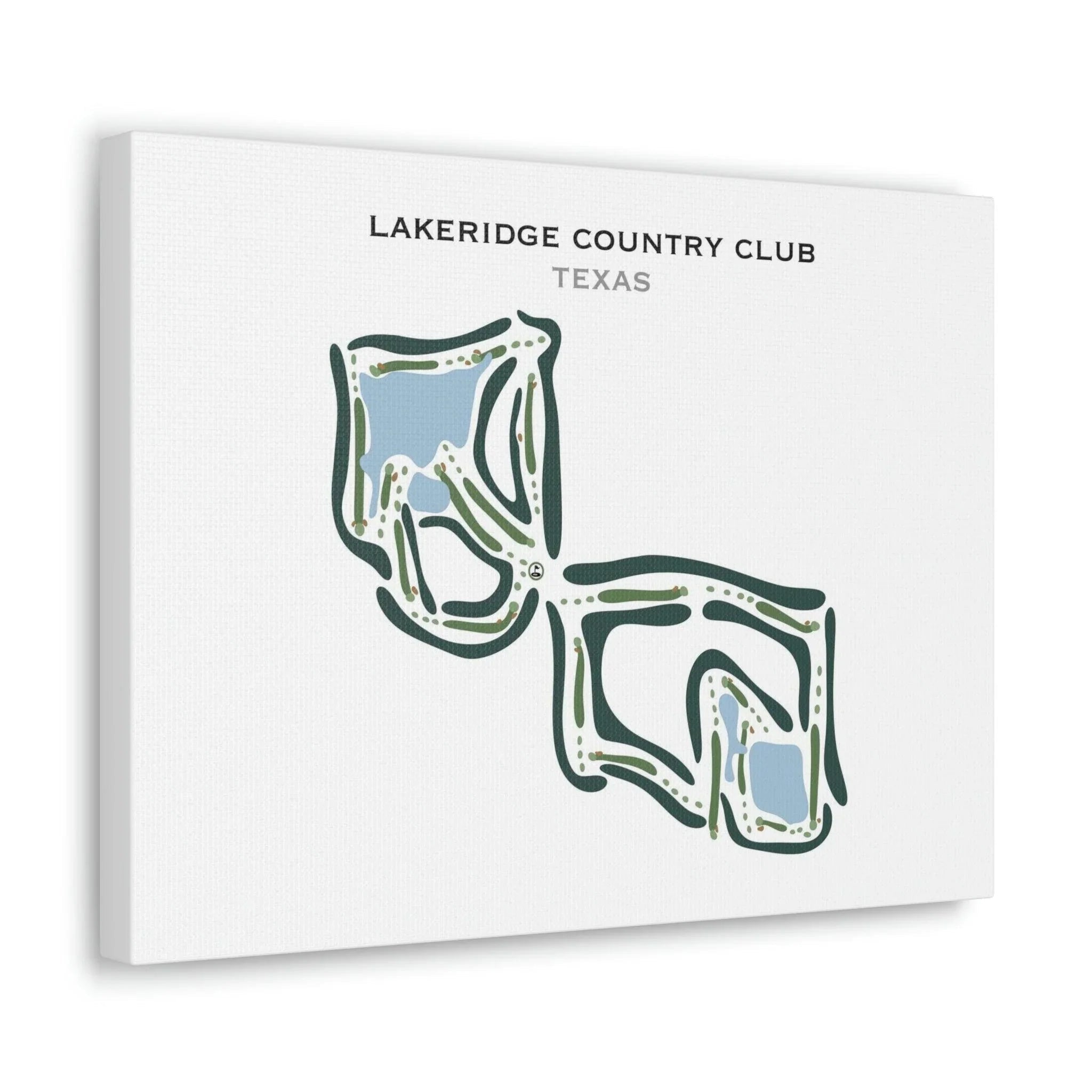 Lakeridge Country Club, Texas - Printed Golf Courses