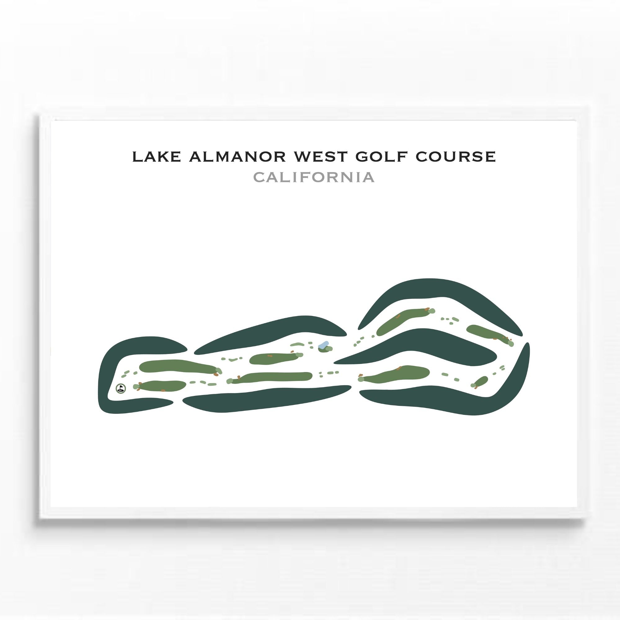 Lake Almanor West Golf Course, California - Printed Golf Courses