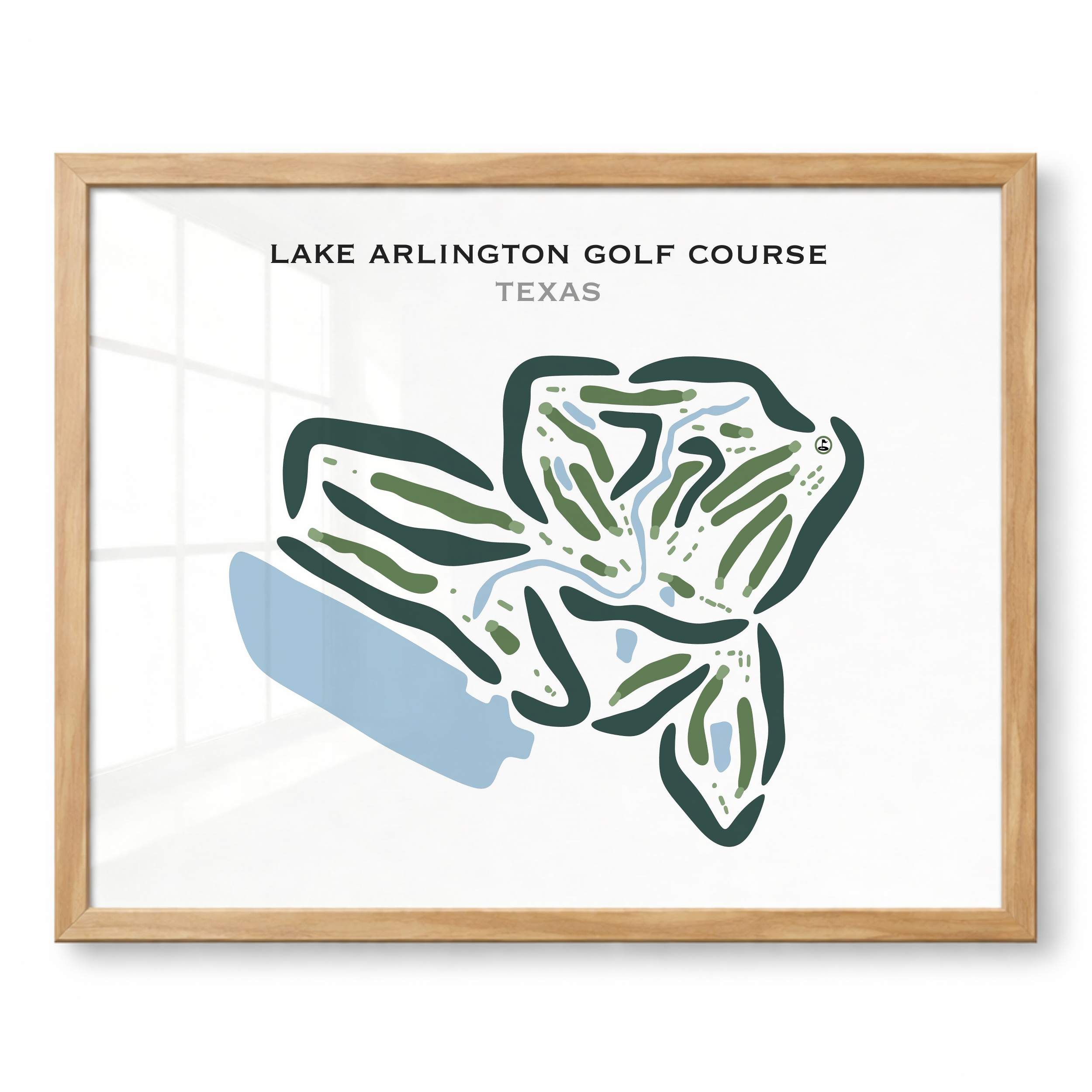 Lake Arlington Golf Course, Texas - Printed Golf Courses