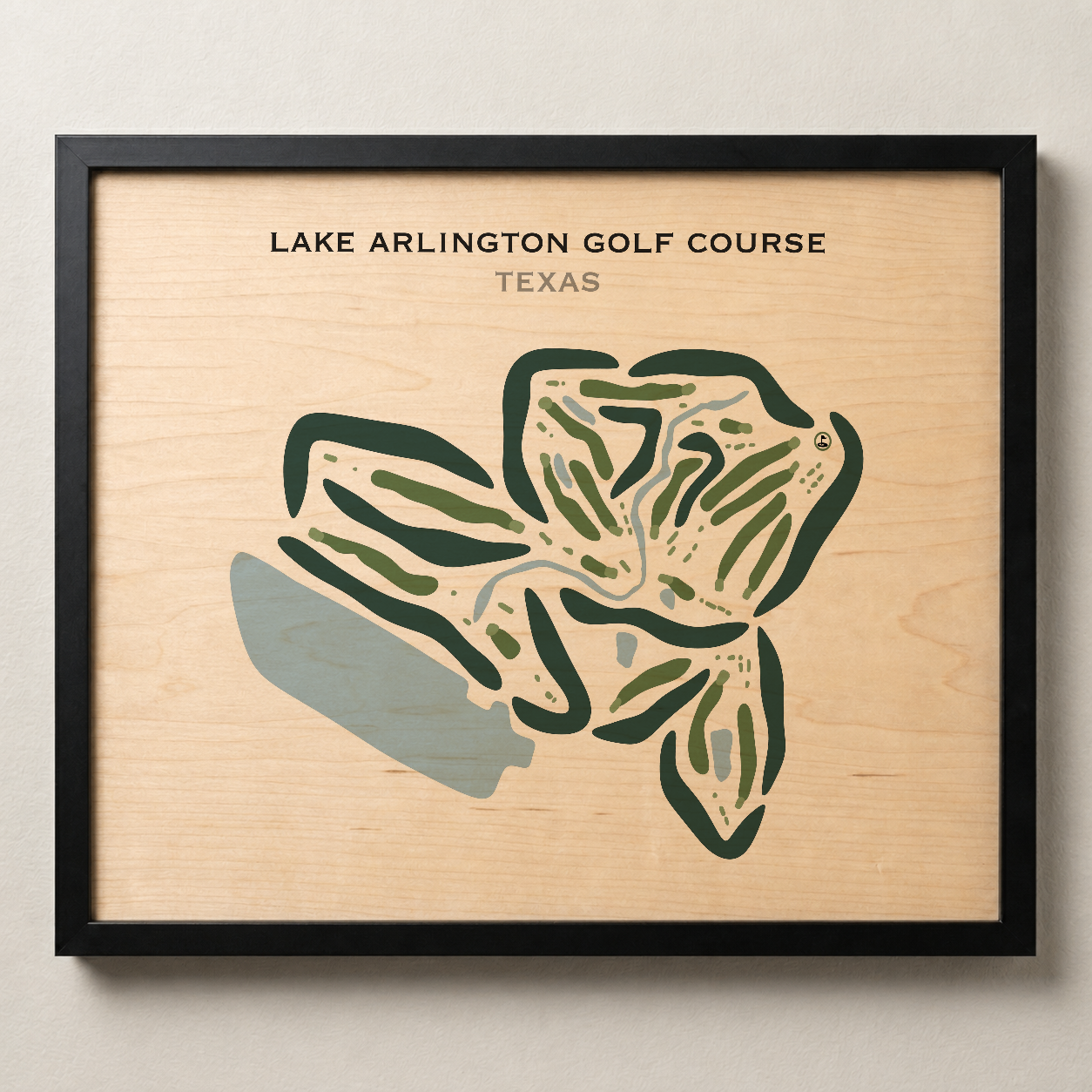 Lake Arlington Golf Course, Texas - Printed Golf Courses