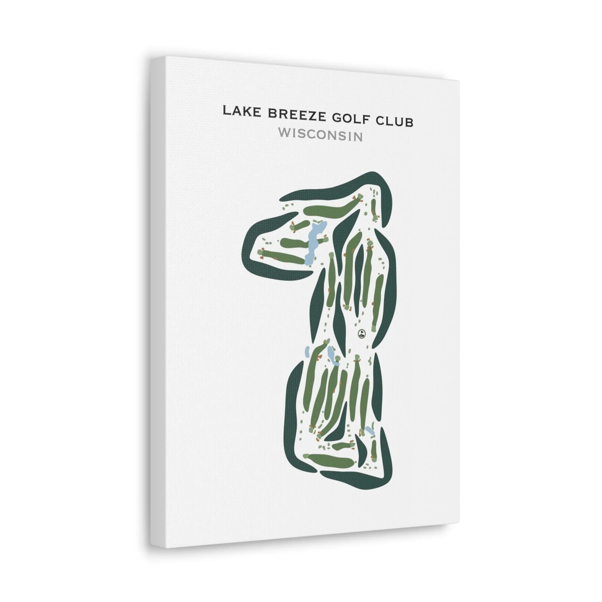Lake Breeze Golf Club, Wisconsin - Printed Golf Courses
