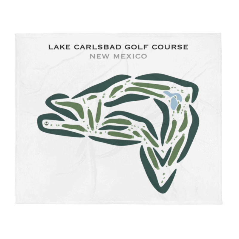 Lake Carlsbad Golf Course, New Mexico - Printed Golf Courses