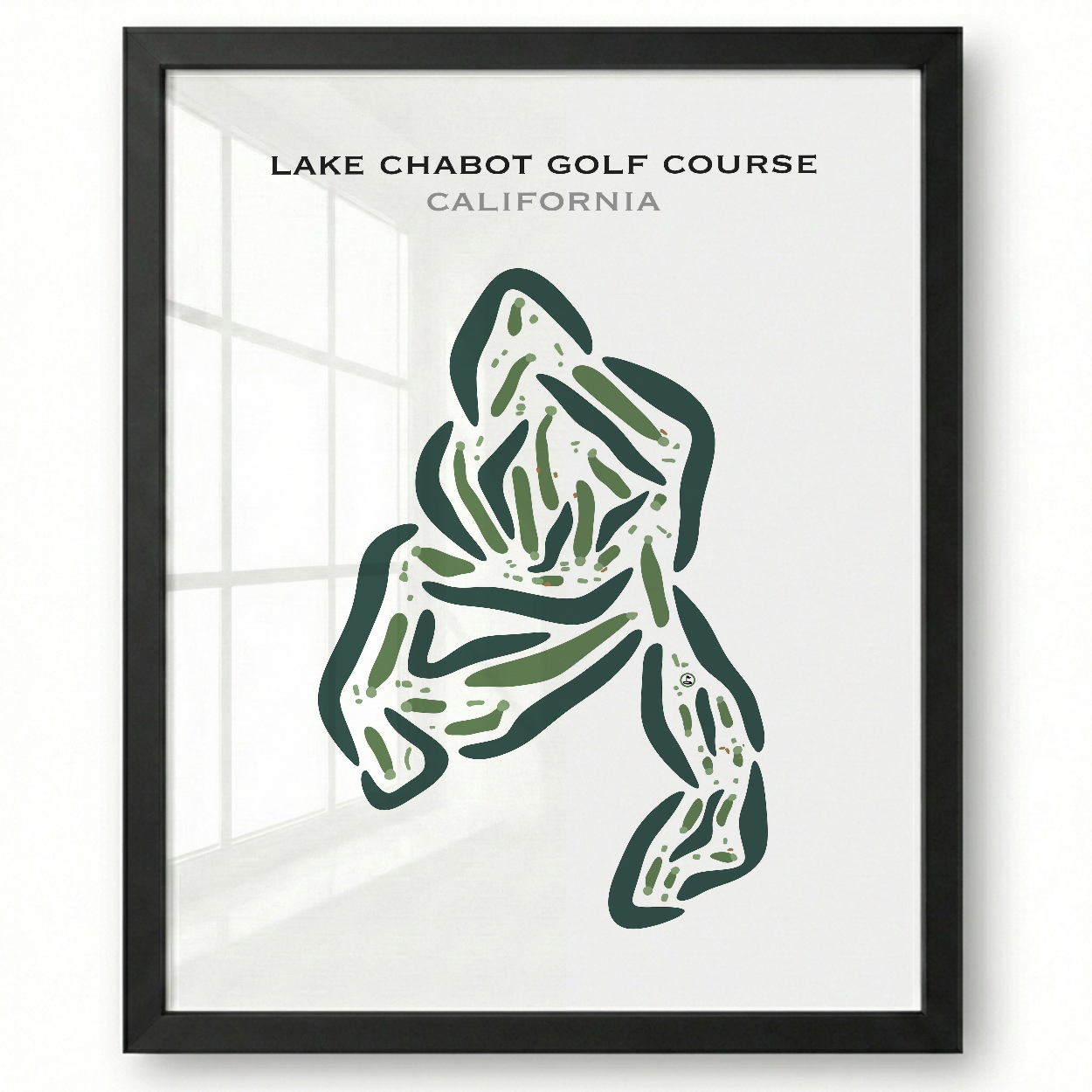 Lake Chabot Golf Course, California - Printed Golf Courses