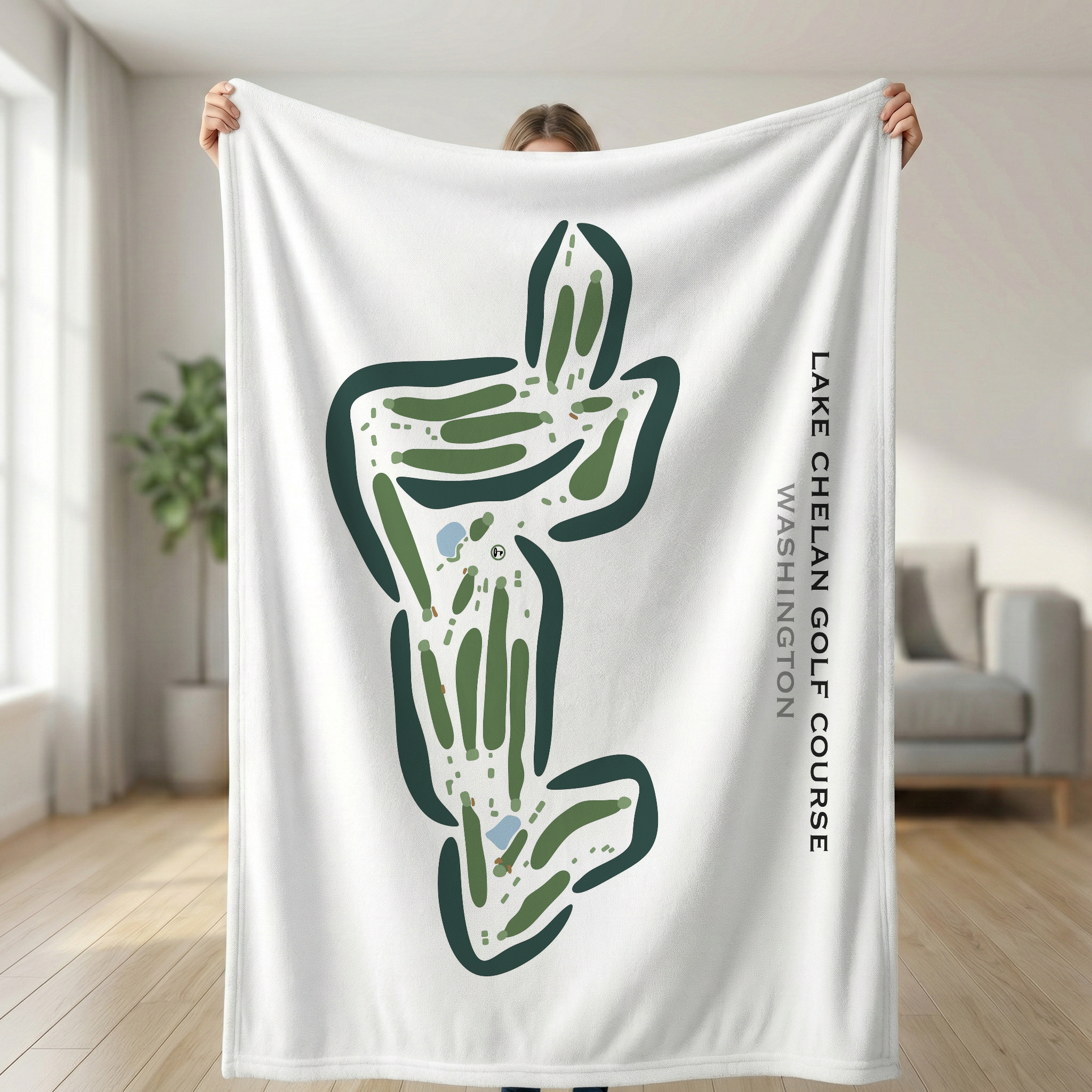 Lake Chelan Golf Course, Washington - Printed Golf Courses