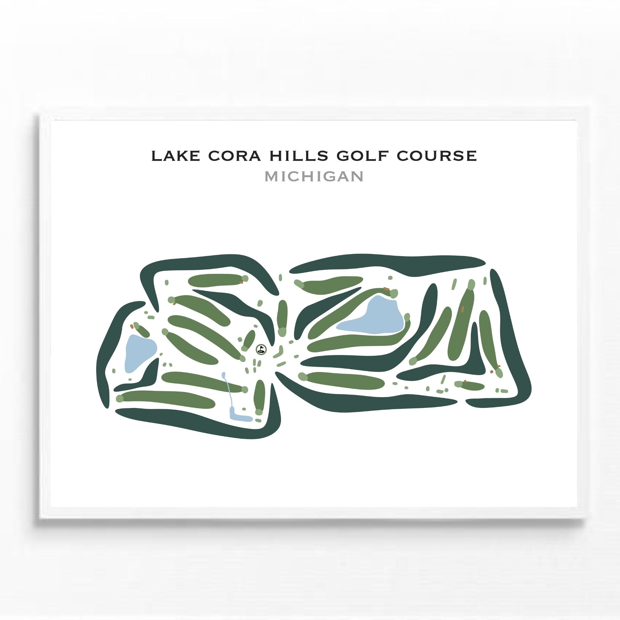 Lake Cora Hills Golf Course, Michigan - Printed Golf Courses