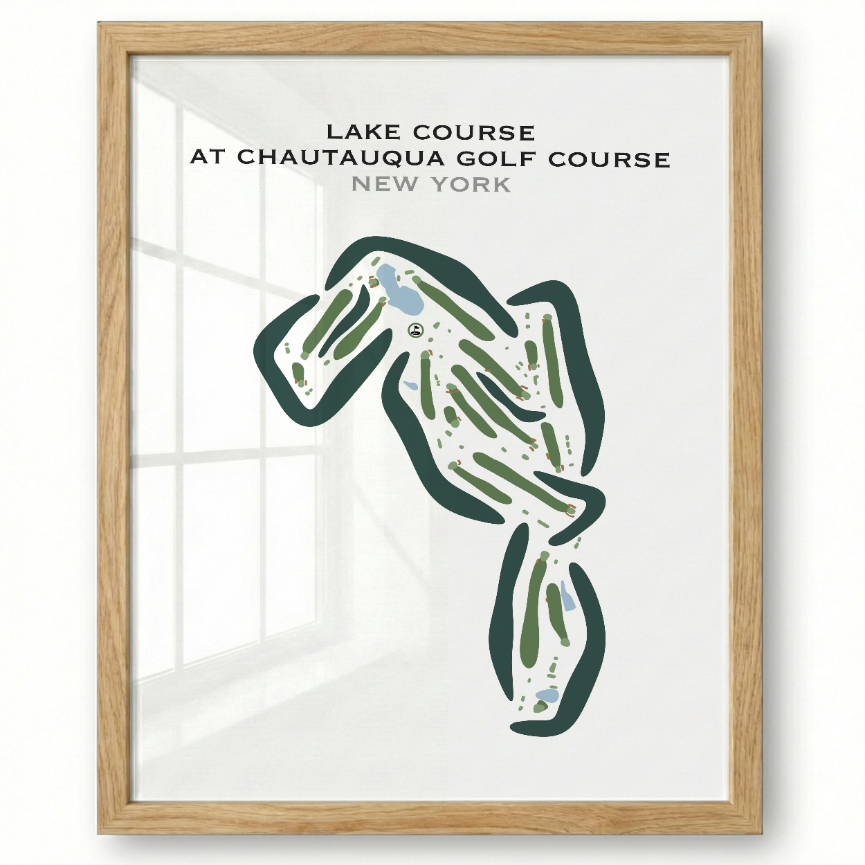 Lake Course at Chautauqua Golf Course, New York - Printed Golf Courses