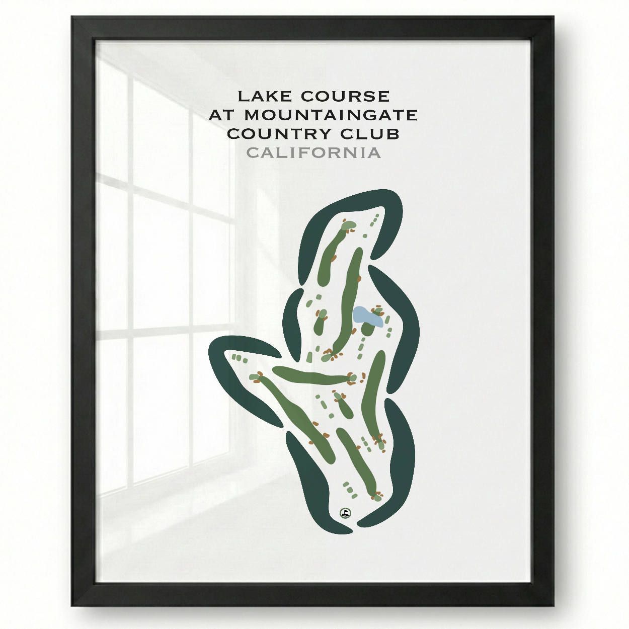 Lake Course at Mountain Gate Country Club, California - Printed Golf Courses