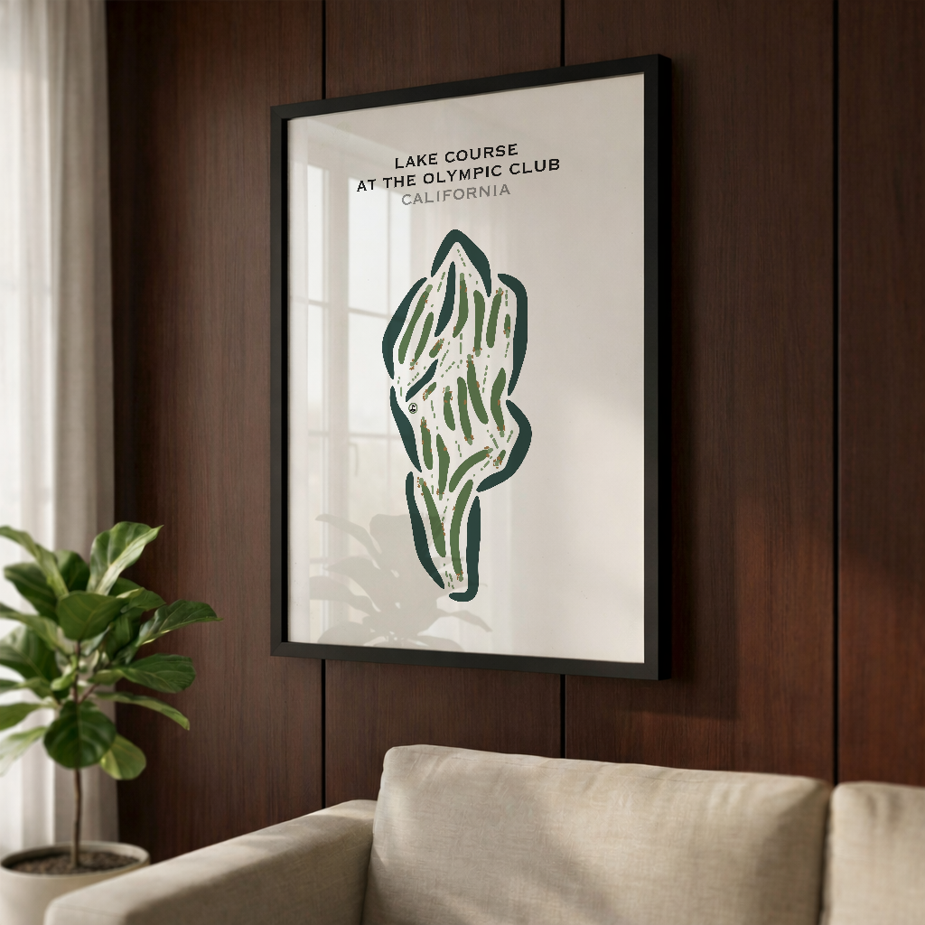 Lake Course at The Olympic Club, California - Printed Golf Courses