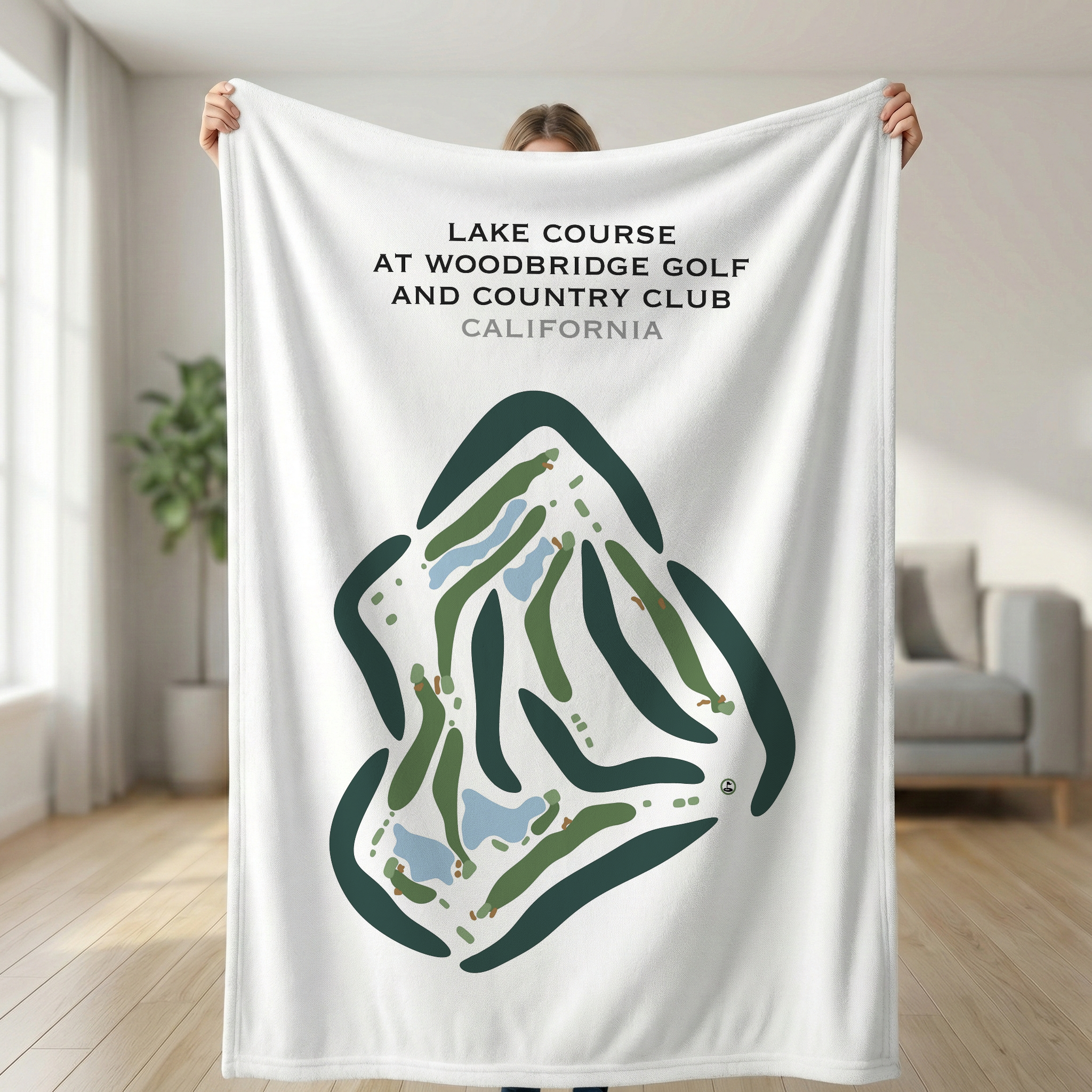 Lake Course at Woodbridge Golf & Country Club, California - Printed Golf Courses