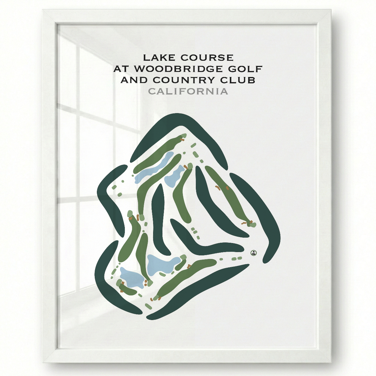 Lake Course at Woodbridge Golf & Country Club, California - Printed Golf Courses