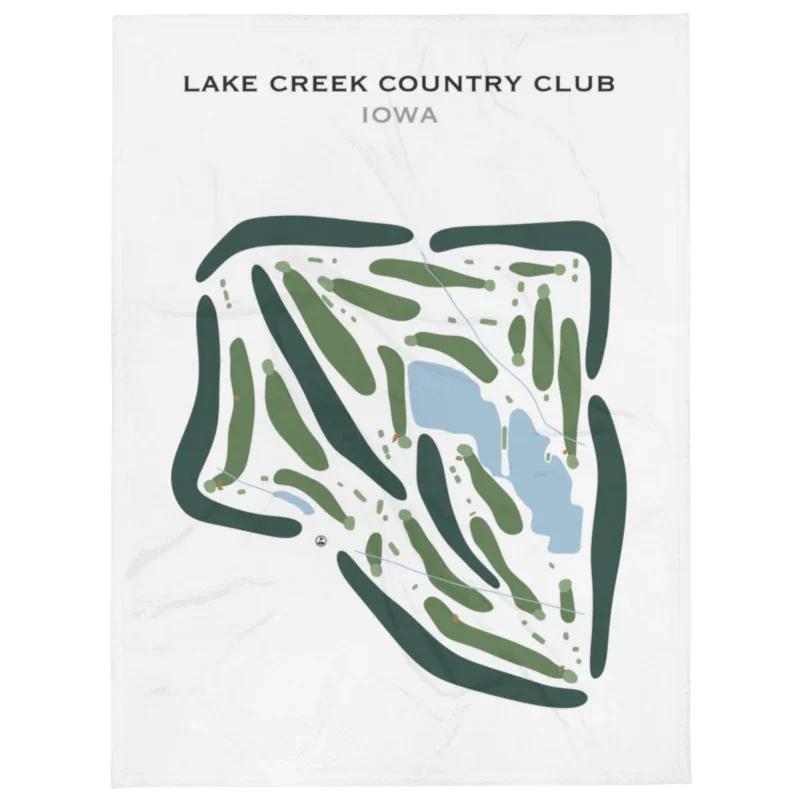 Lake Creek Country Club, Iowa - Printed Golf Courses
