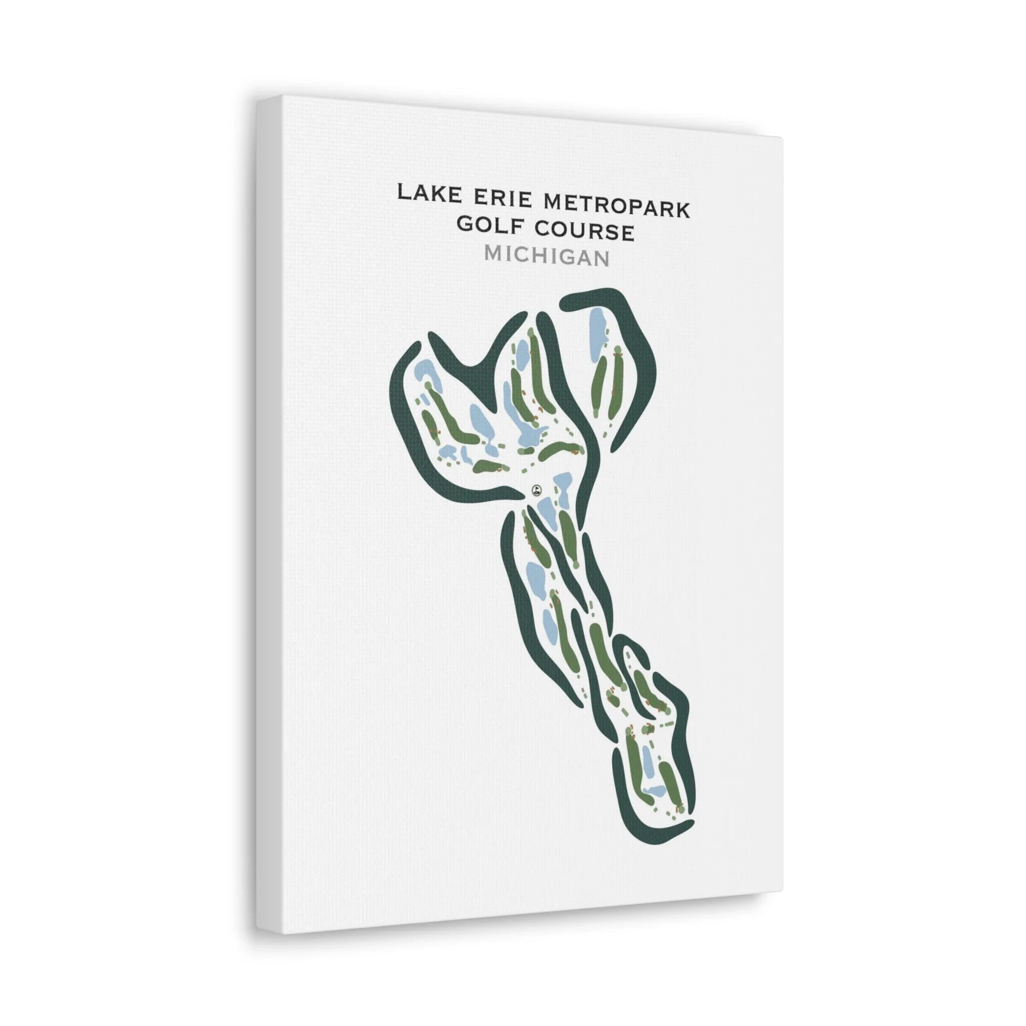 Lake Erie Metropark Golf Course, Michigan - Printed Golf Courses