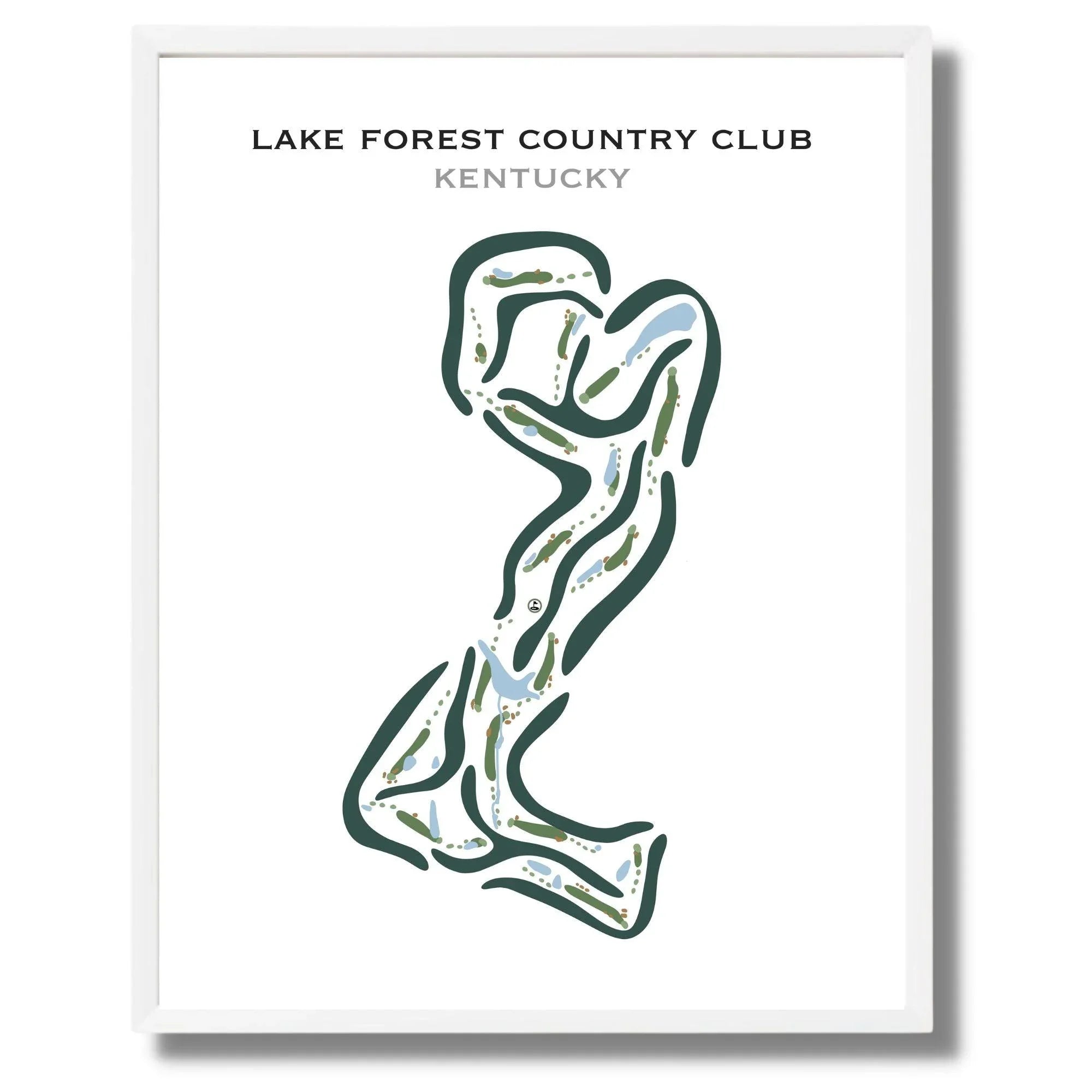 Lake Forest Country Club, Kentucky - Printed Golf Courses