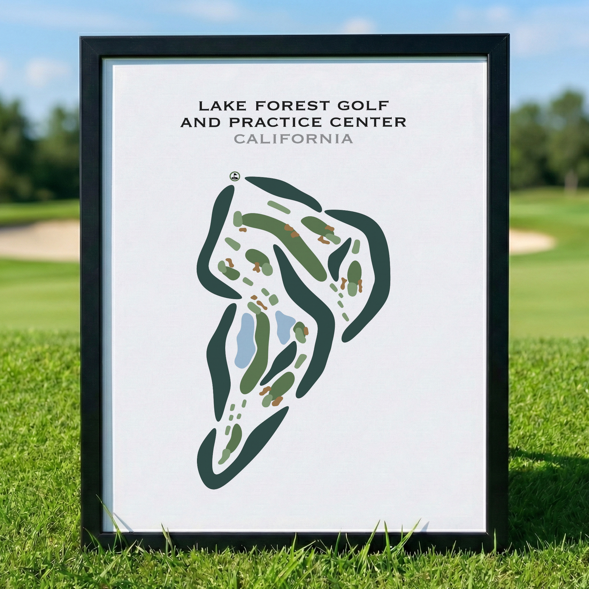 Lake Forest Golf & Practice Center, California - Printed Golf Courses