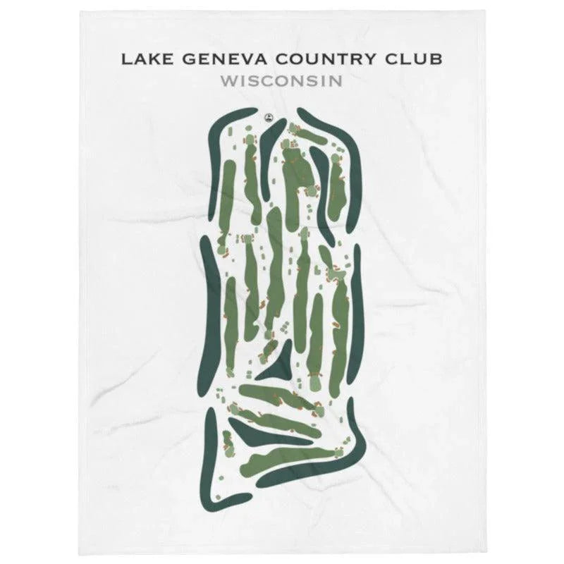 Lake Geneva Country Club, Wisconsin - Printed Golf Course