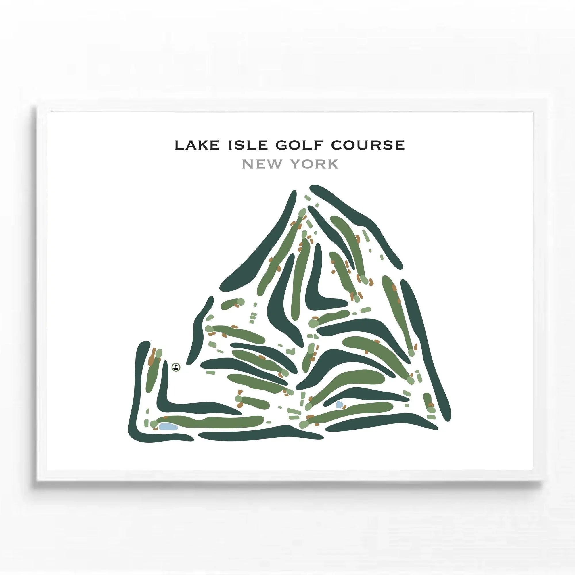 Lake Isle Golf Course, New York - Printed Golf Course