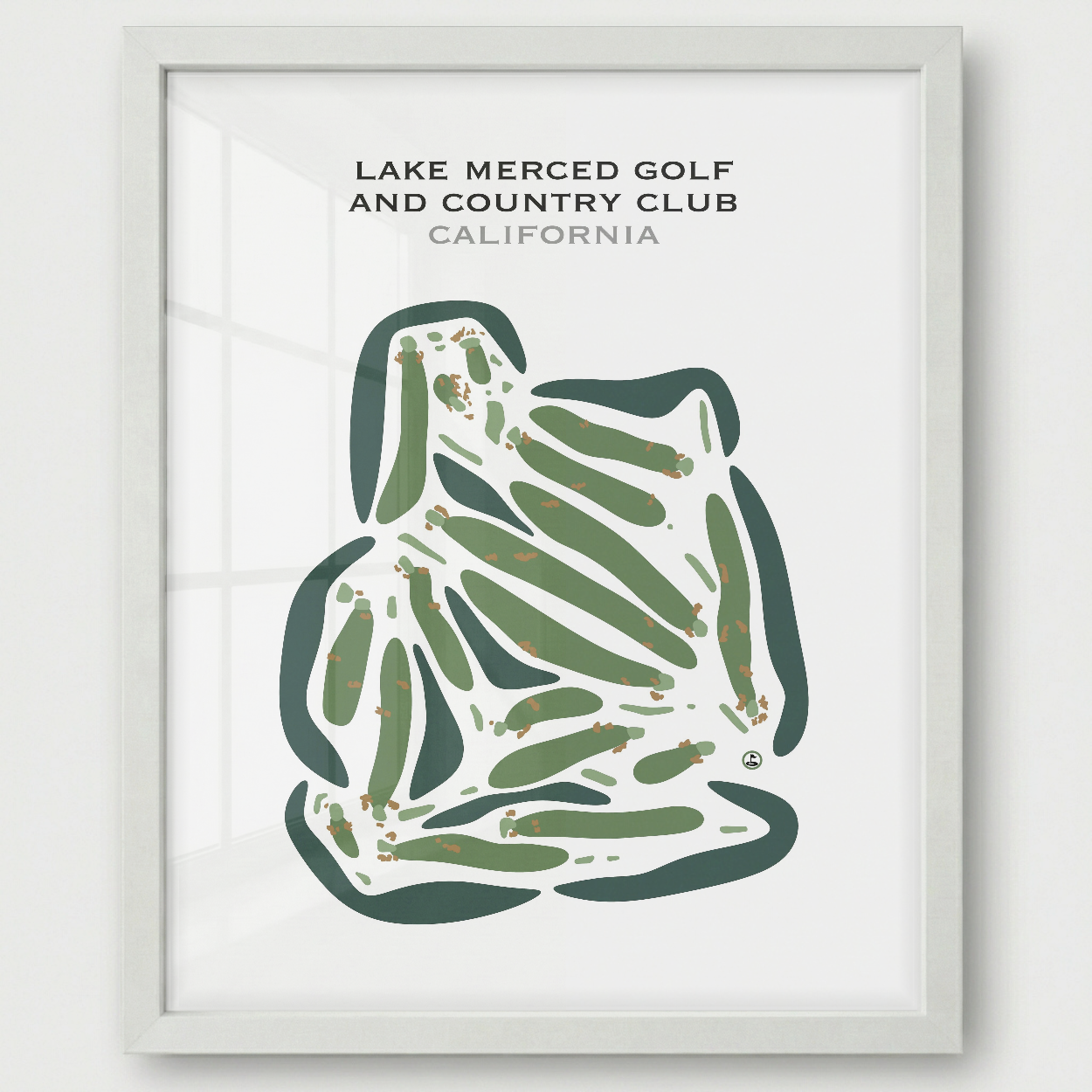 Lake Merced Golf & Country Club, California - Printed Golf Courses