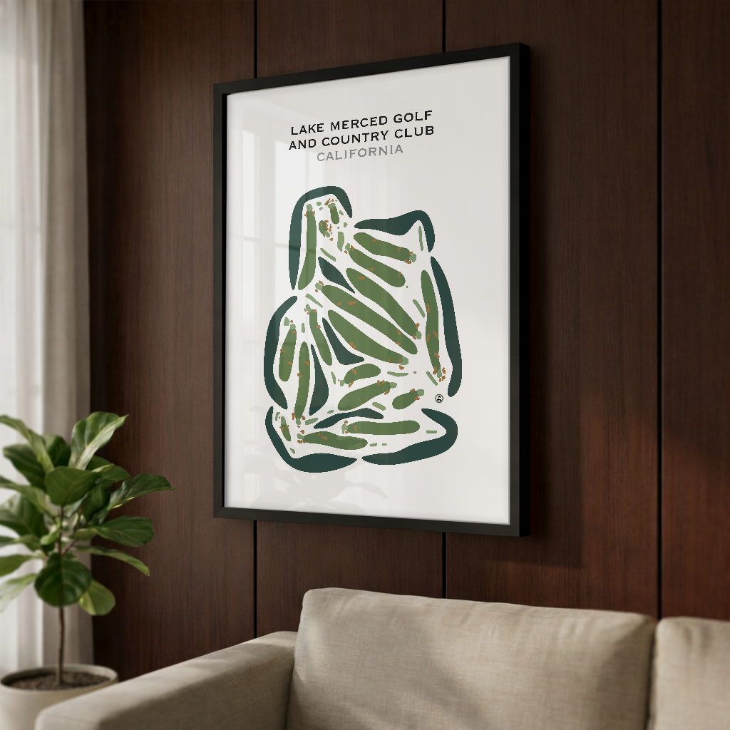 Lake Merced Golf & Country Club, California - Printed Golf Courses