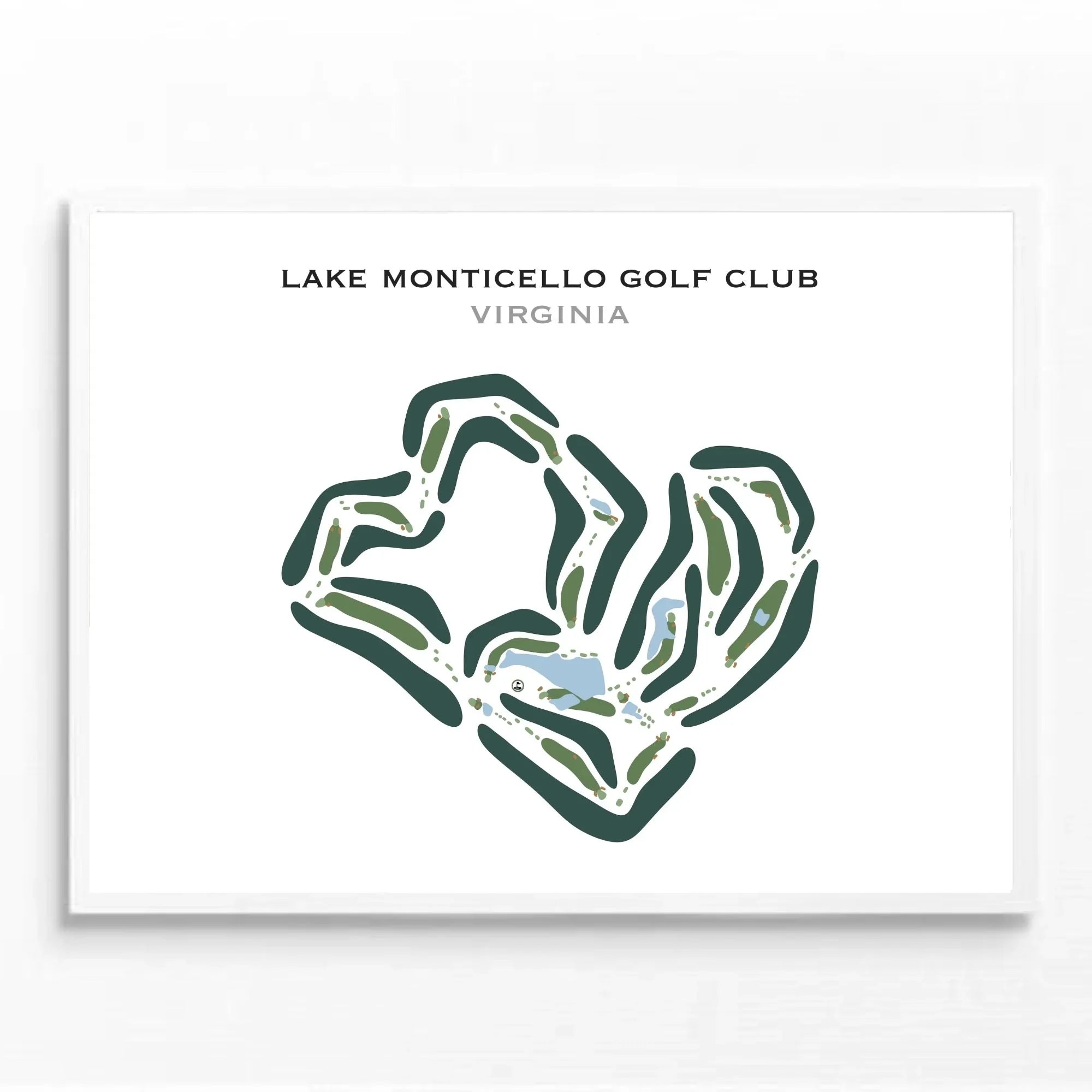 Lake Monticello Golf Course, Virginia - Printed Golf Courses