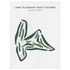 Lake Pleasant Golf Course, New York - Printed Golf Courses