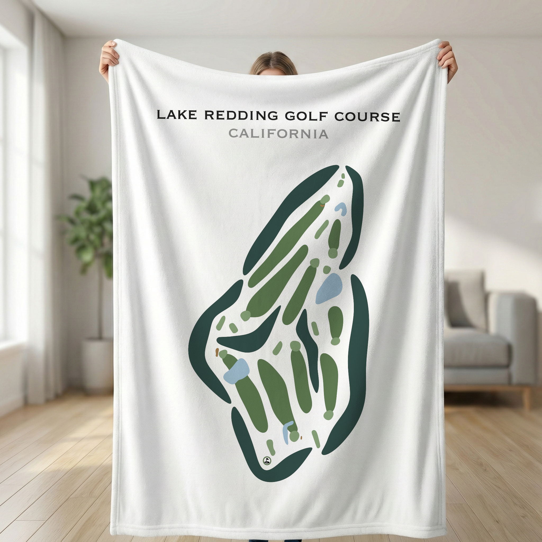 Lake Redding Golf Course, California - Printed Golf Courses