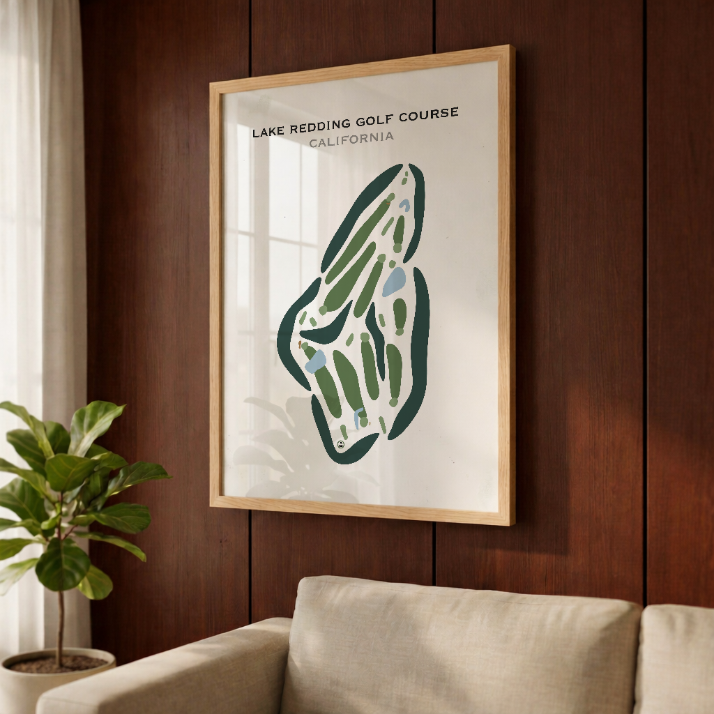 Lake Redding Golf Course, California - Printed Golf Courses