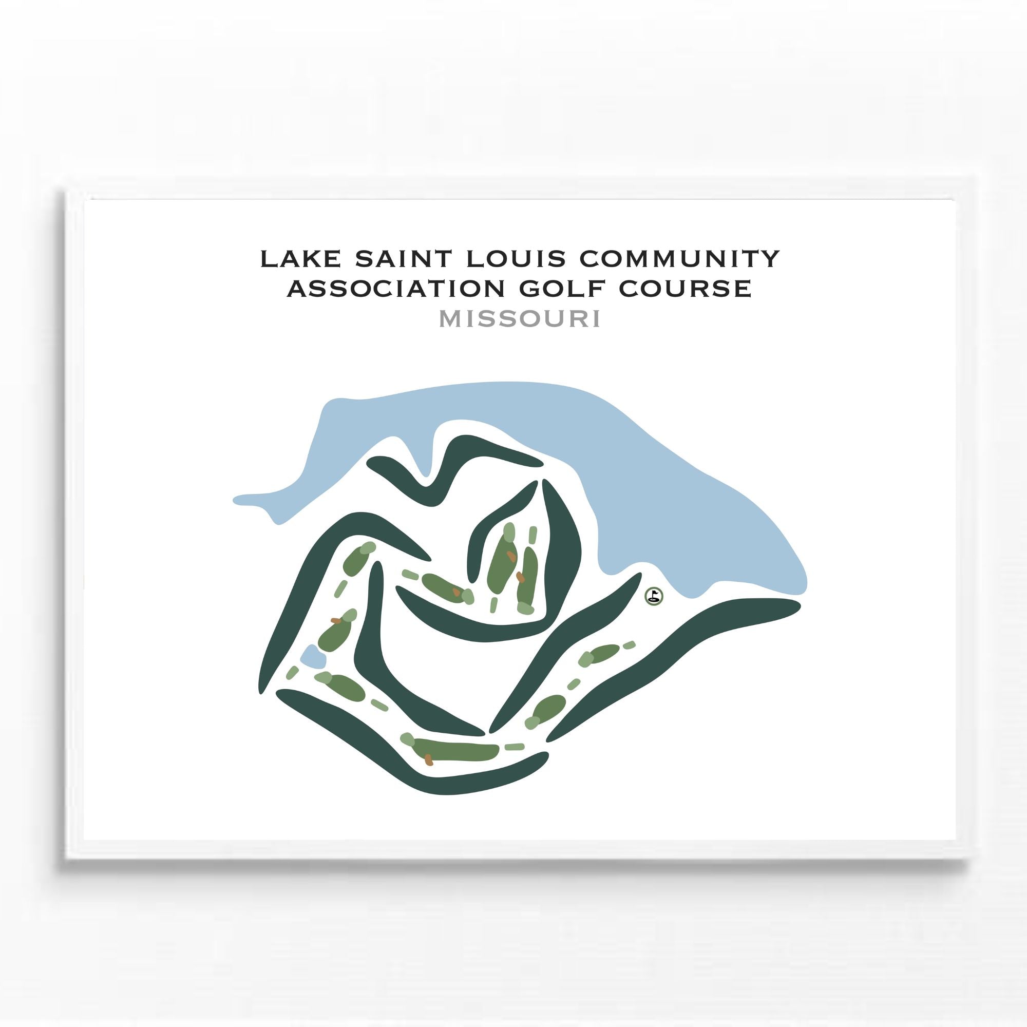Lake Saint Louis Community Association Golf Course, Missouri- Printed Golf Courses