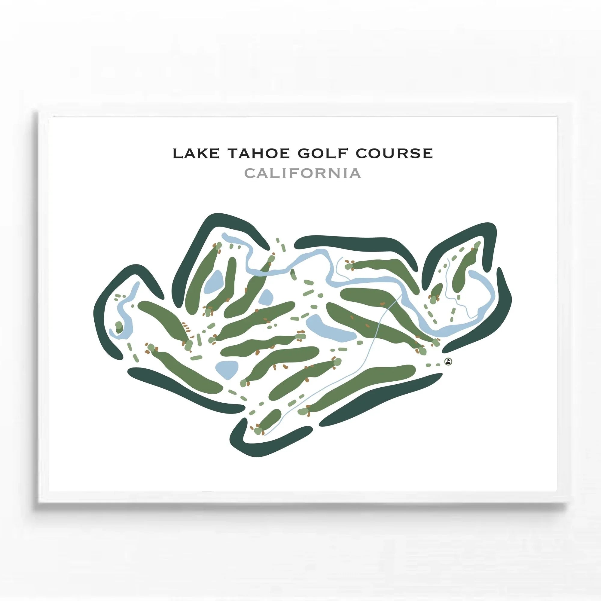 Lake Tahoe Golf Course, California - Printed Golf Courses