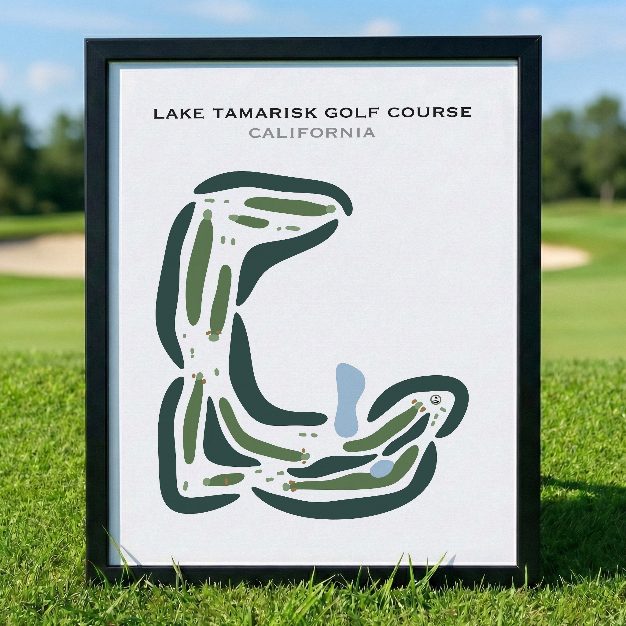 Lake Tamarisk Golf Course, California - Printed Golf Courses