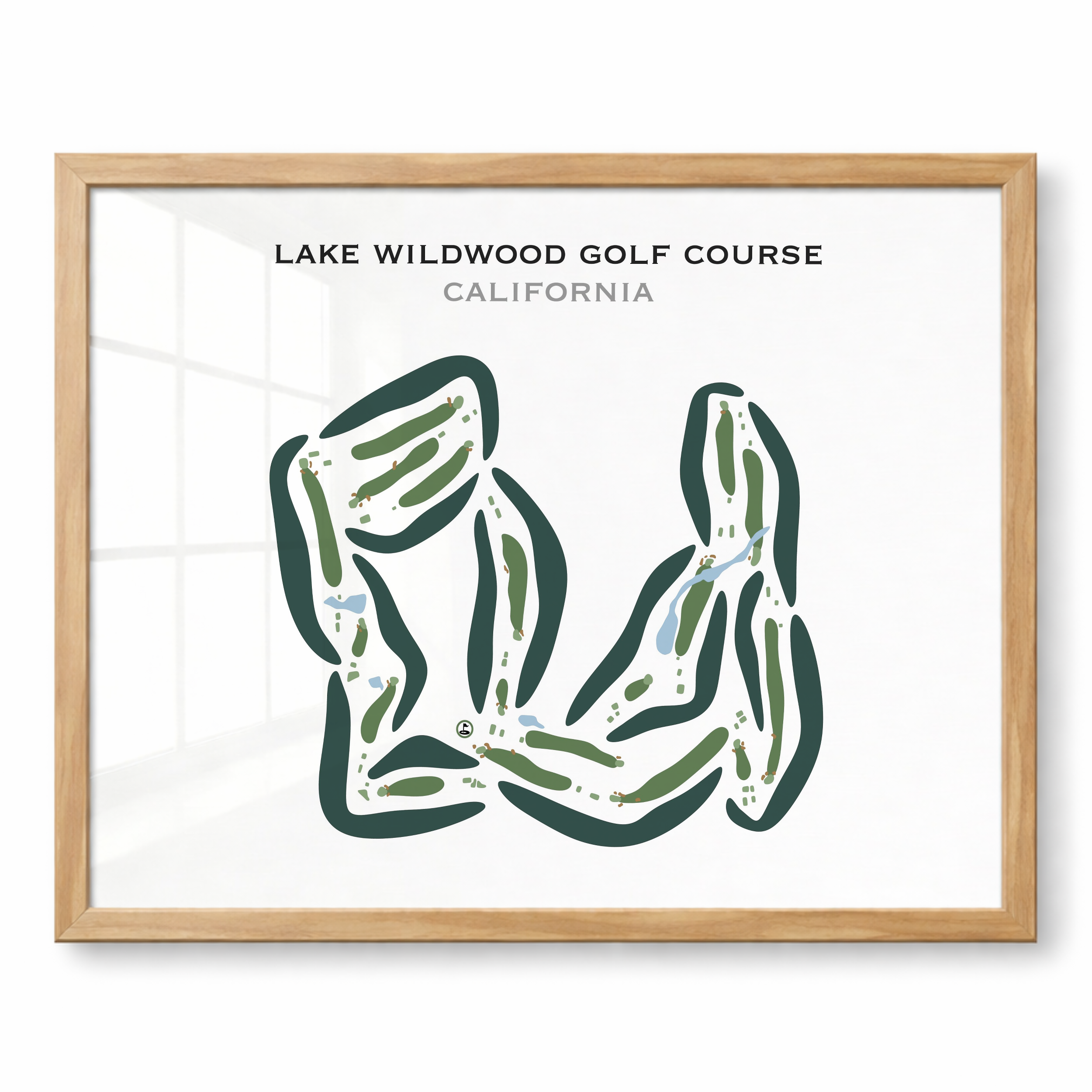 Lake Wildwood Golf Course, California - Printed Golf Courses