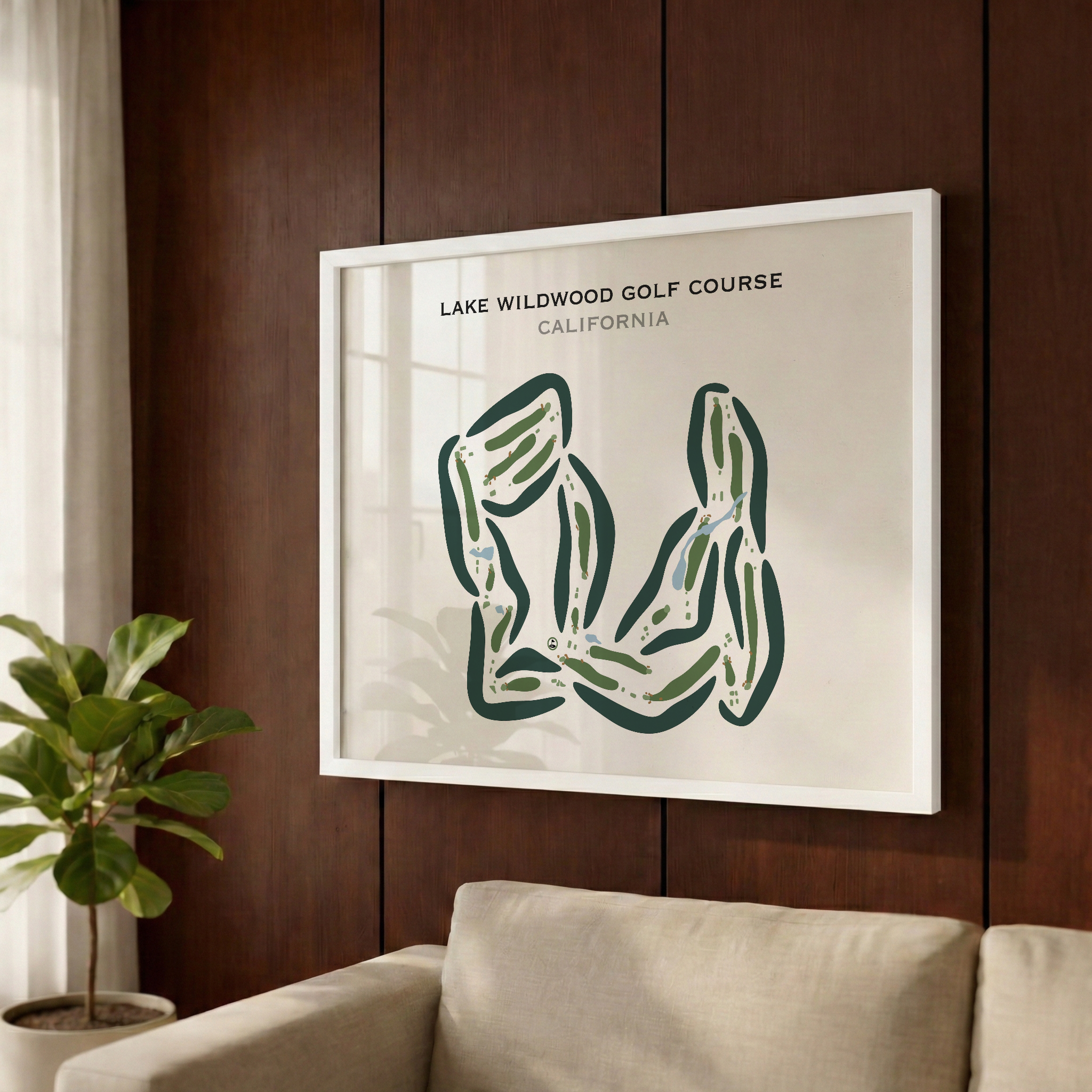 Lake Wildwood Golf Course, California - Printed Golf Courses