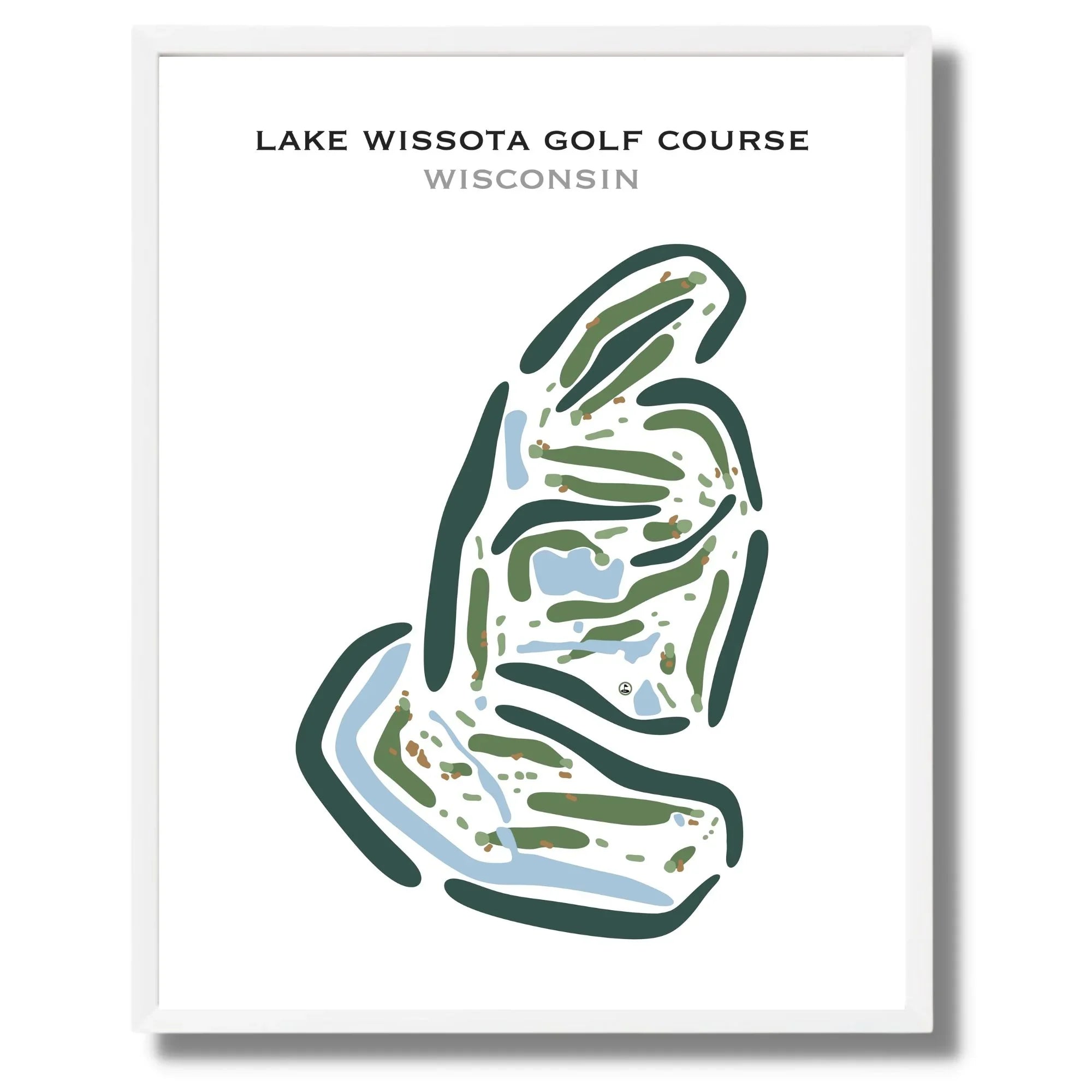 Lake Wissota Golf Course, Wisconsin - Printed Golf Courses