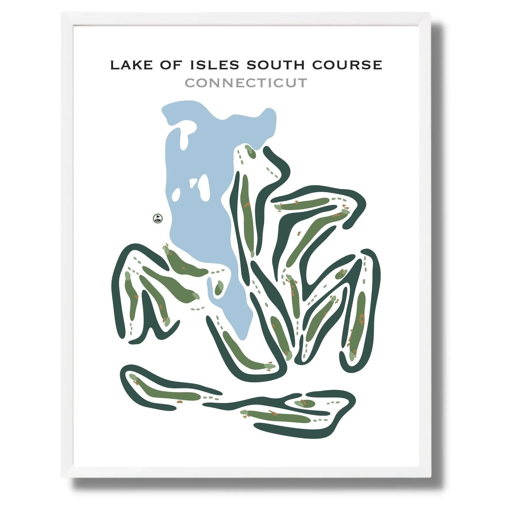 Lake of Isles -South Course, Connecticut - Printed Golf Courses