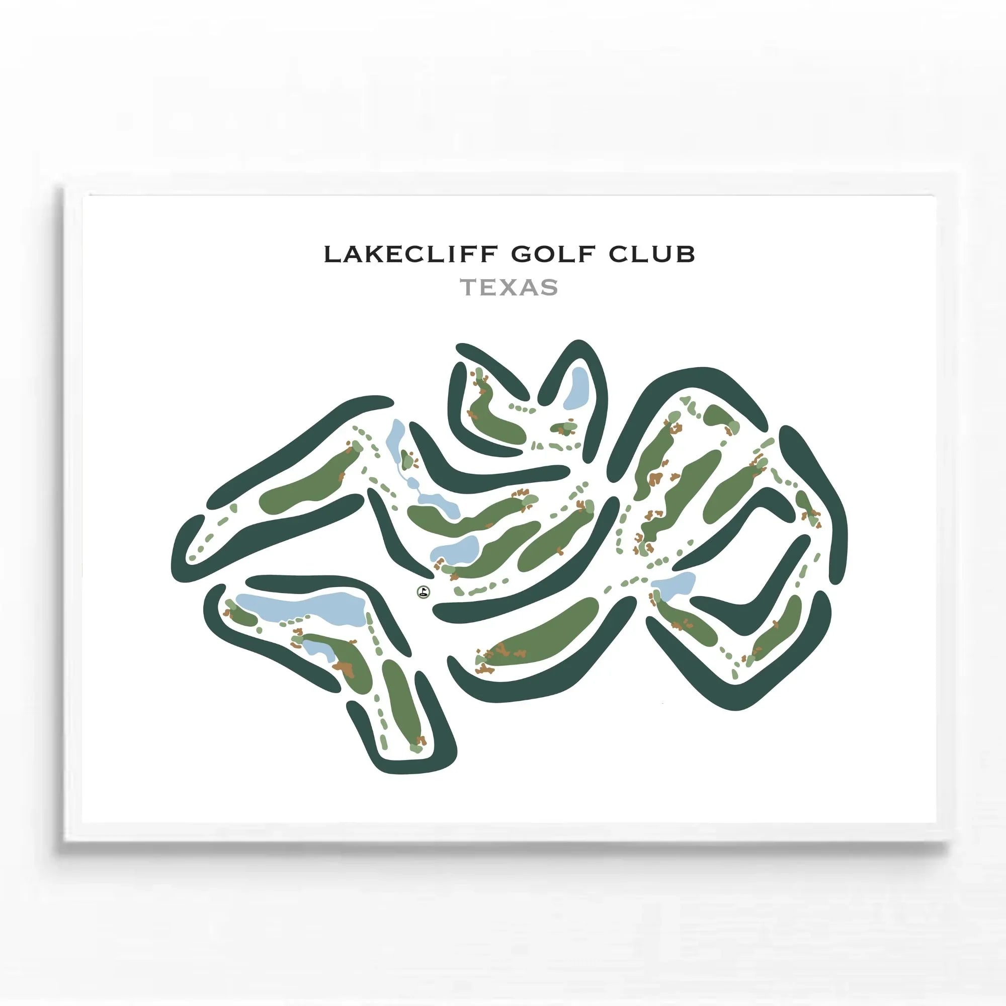 Lakecliff Golf Club, Texas - Printed Golf Courses