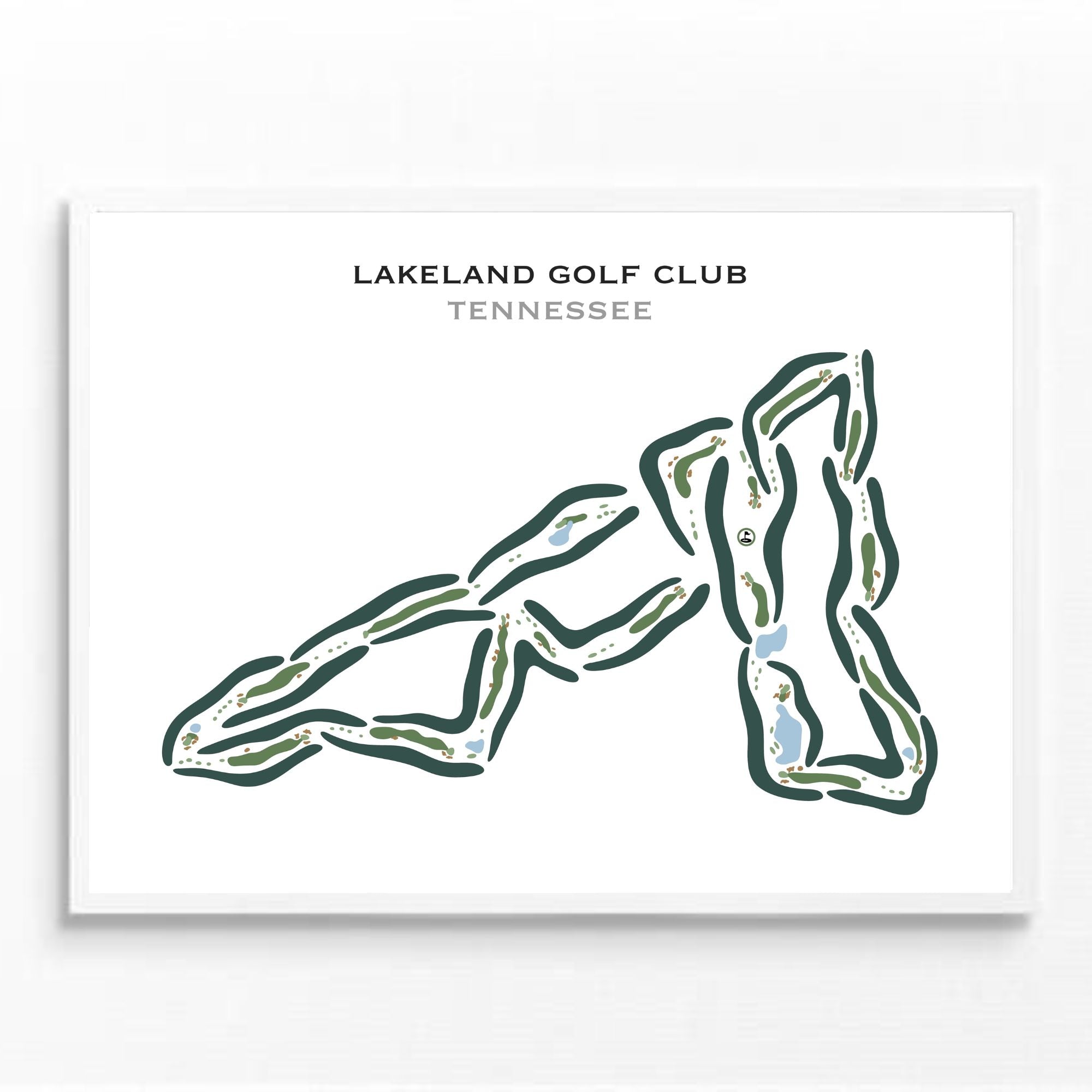 Lakeland Golf Club, Tennessee - Printed Golf Courses