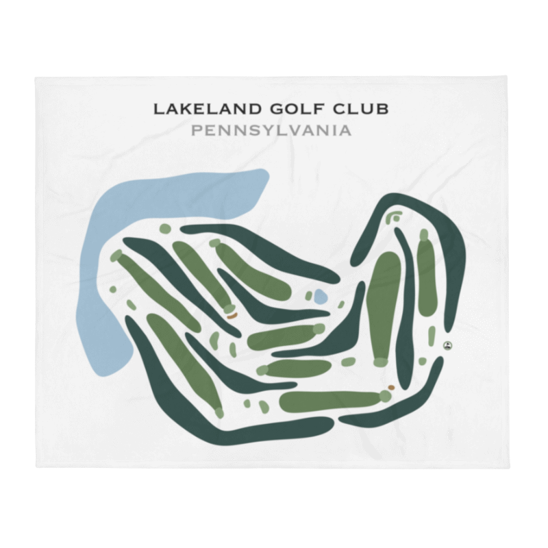Lakeland Golf Club, Pennsylvania - Printed Golf Courses