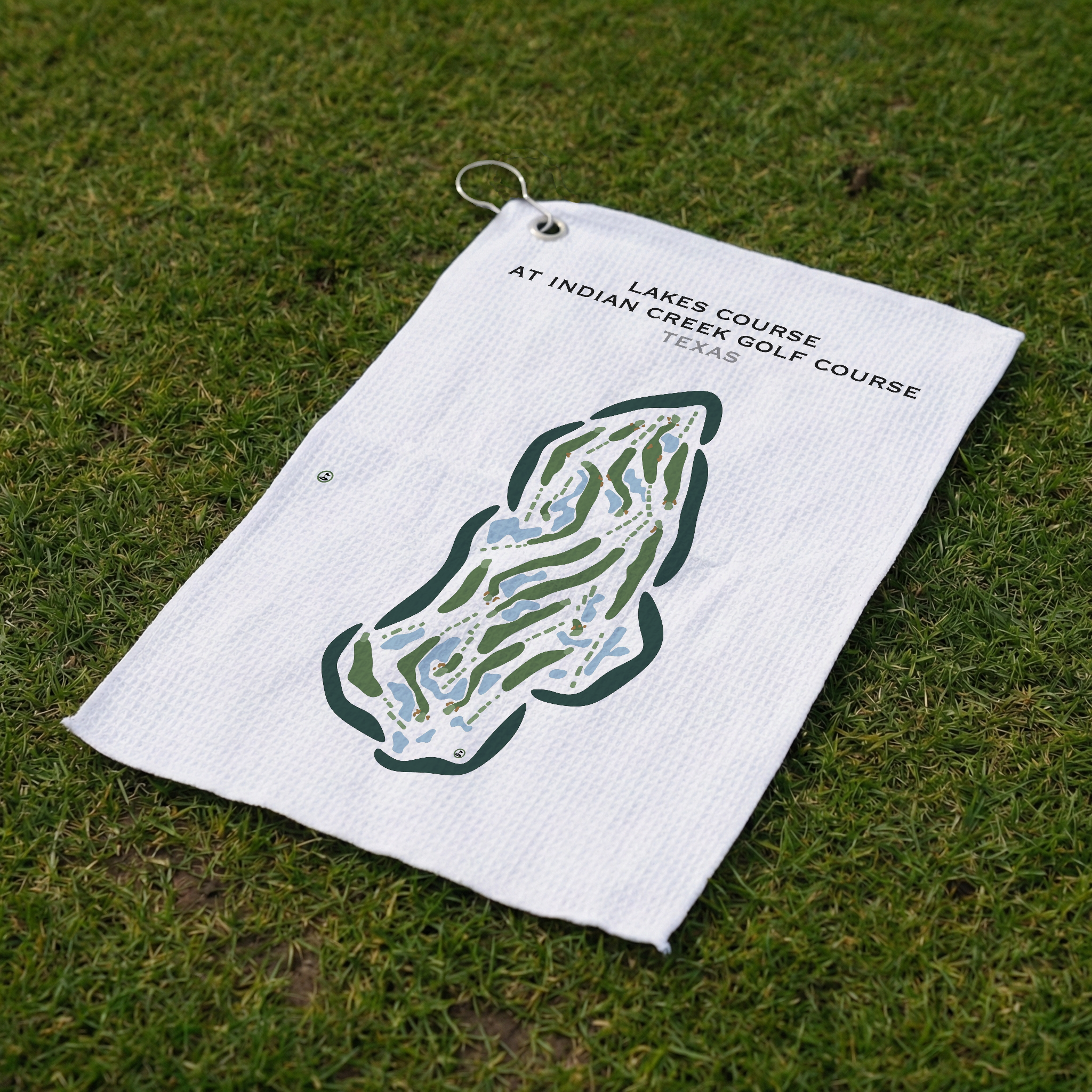 Lakes Course at Indian Creek Golf Course, Texas - Printed Golf Courses