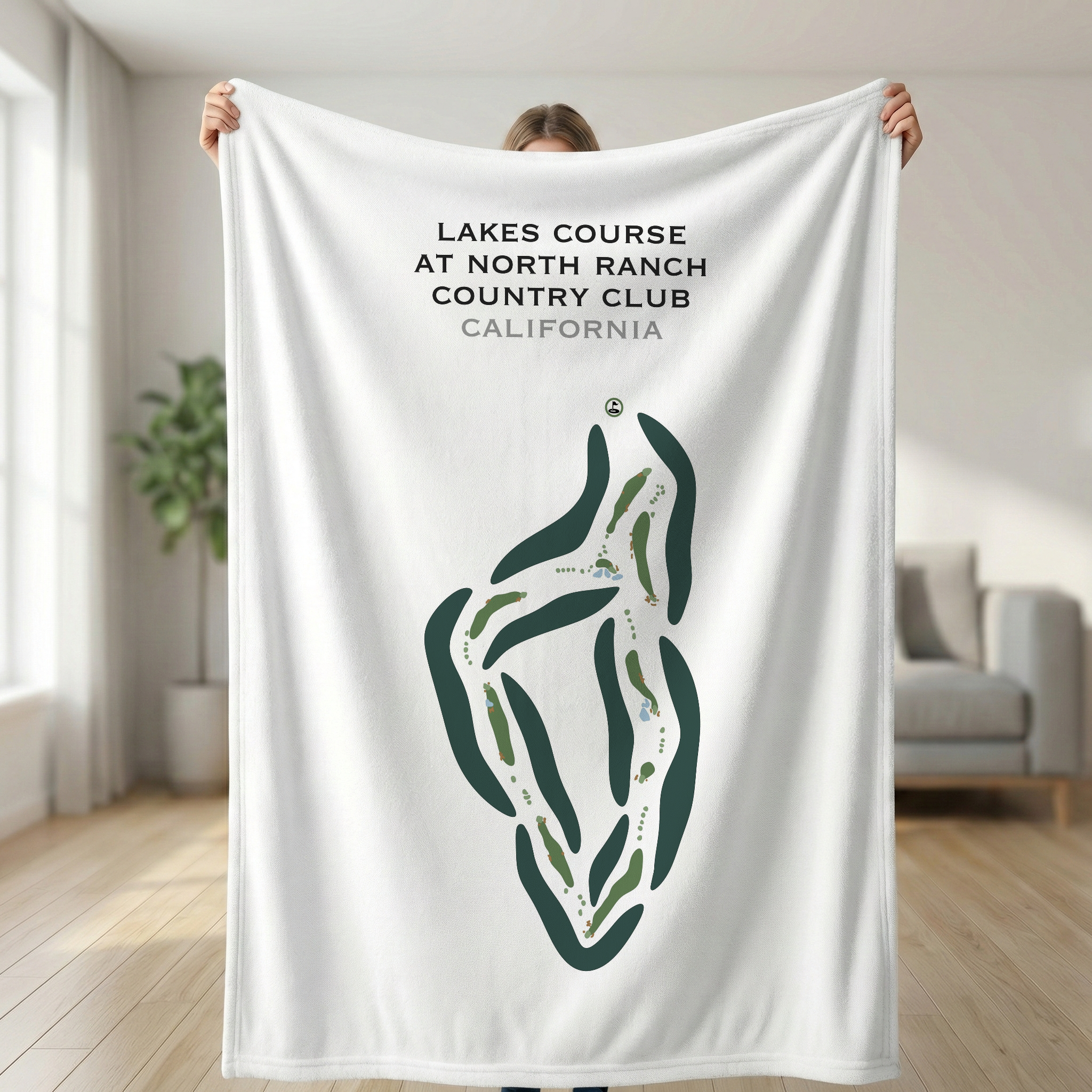 Lakes Course at North Ranch Country Club, California - Printed Golf Courses