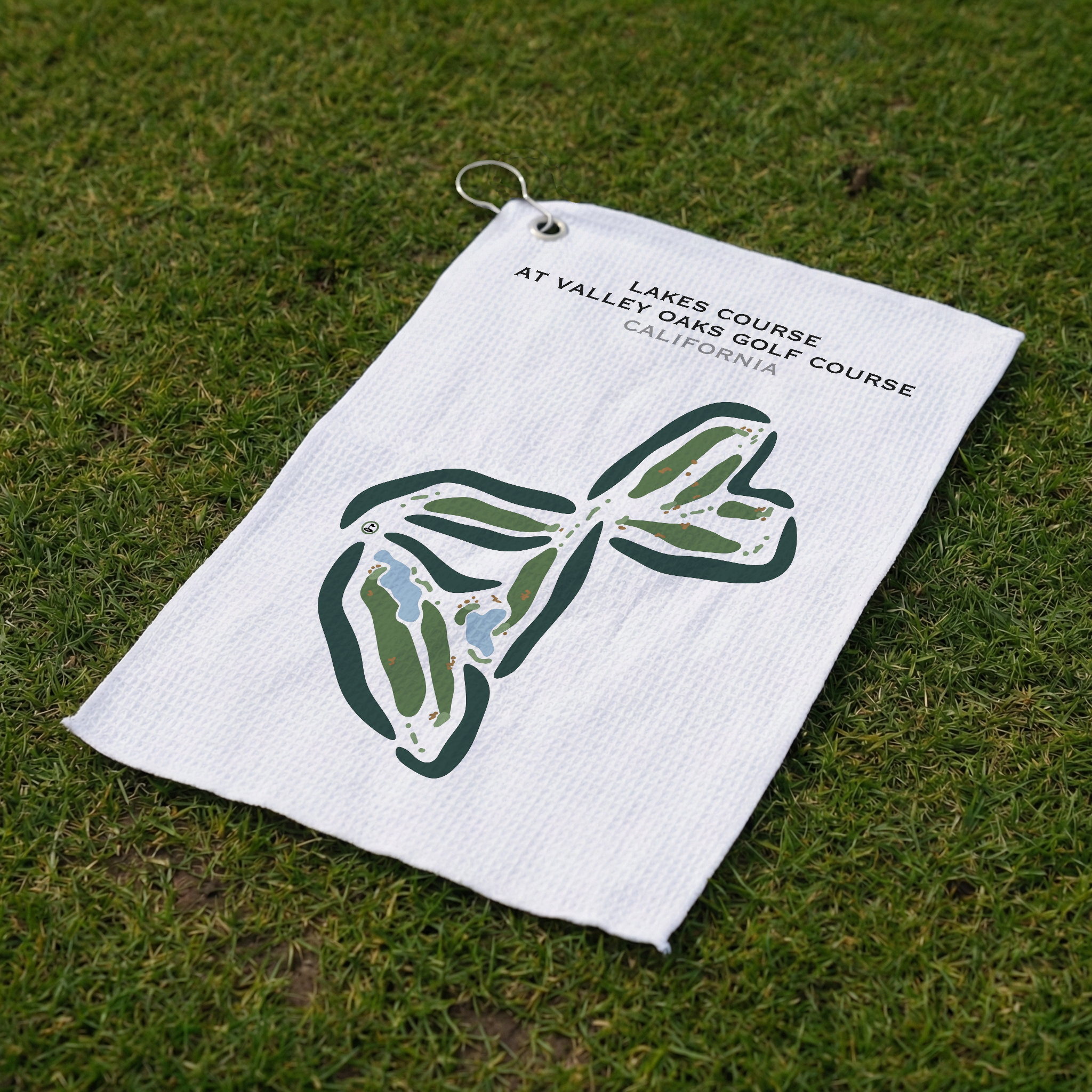 Lakes Course at Valley Oaks Golf Course, California - Printed Golf Courses